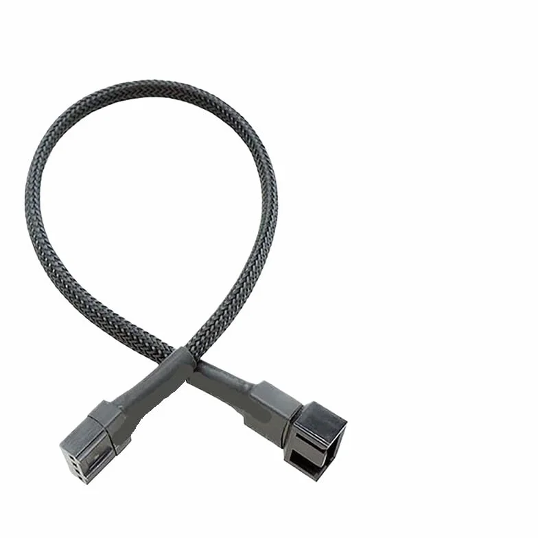 1 kabel dystrybutora wentylatora 4-pinowy kabel adaptera 1 do 1 2 3 4 komputer dystrybutor wentylatora procesora PC przedłużacz kabel zasilający akcesoria (1 do 2)
