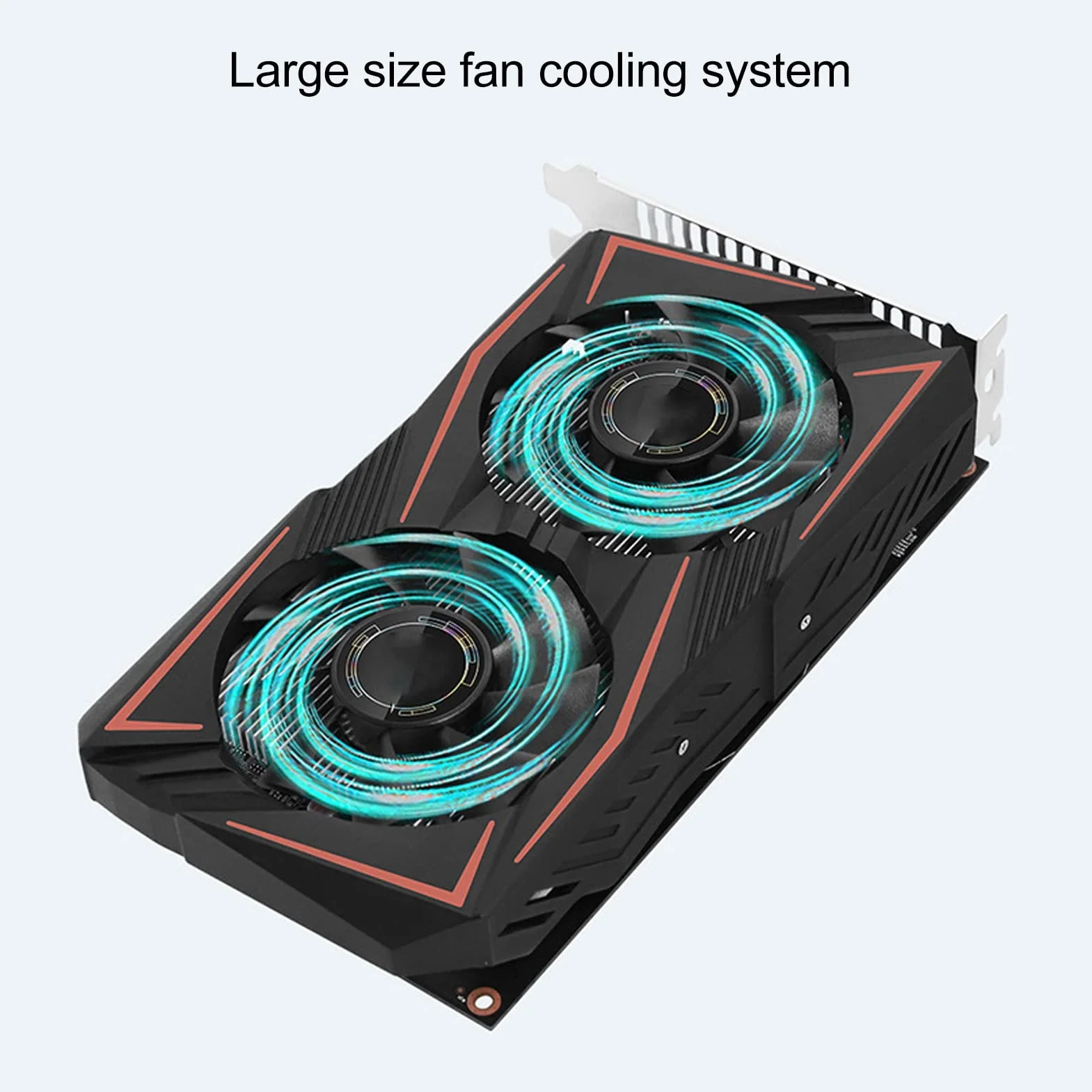 Karta Graficzna RX550 4G GDDR5, Obsługa 128 Bitów DP DVI HDMI PCI Express 2.0, Podwójne Wentylatory Chłodzące GPU PC do Gier Wideo Karty Graficzne do Komputera