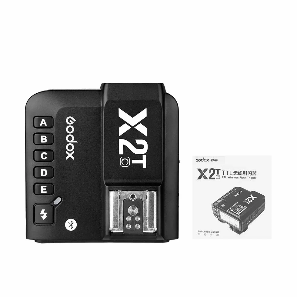 Godox X2T-C E-TTL II bezprzewodowy wyzwalacz lampy błyskowej 1/8000s HSS 2.4G bezprzewodowy nadajnik wyzwalający kompatybilny z aparatem Canon DSLR Godox V1 TT685C TT350C V860II-C TT600 AD200 AD200Pro