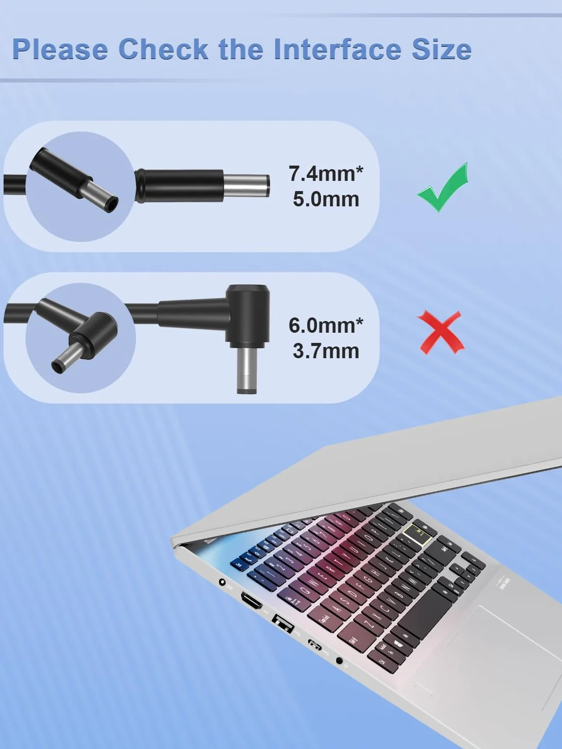 65W ładowarka kompatybilna z Dell Inspiron 1545 1520 n5110 n4110 n5010 n7110 1440 17R 15R Latitude 5490 5510 5420 3140 E7470 3350 3190 5450 3450 5414 E5470 3310 7390 Laptop