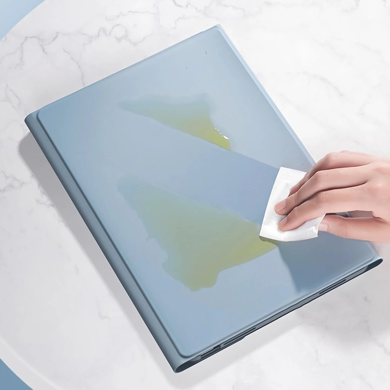 Etui z klawiaturą do Redmi Pad 10.6" 2022, 7 Kolorów Podświetlenia, Obrót o 360, Magnetyczna Odłączana Klawiatura Bezprzewodowa z Myszą Bluetooth,Black
