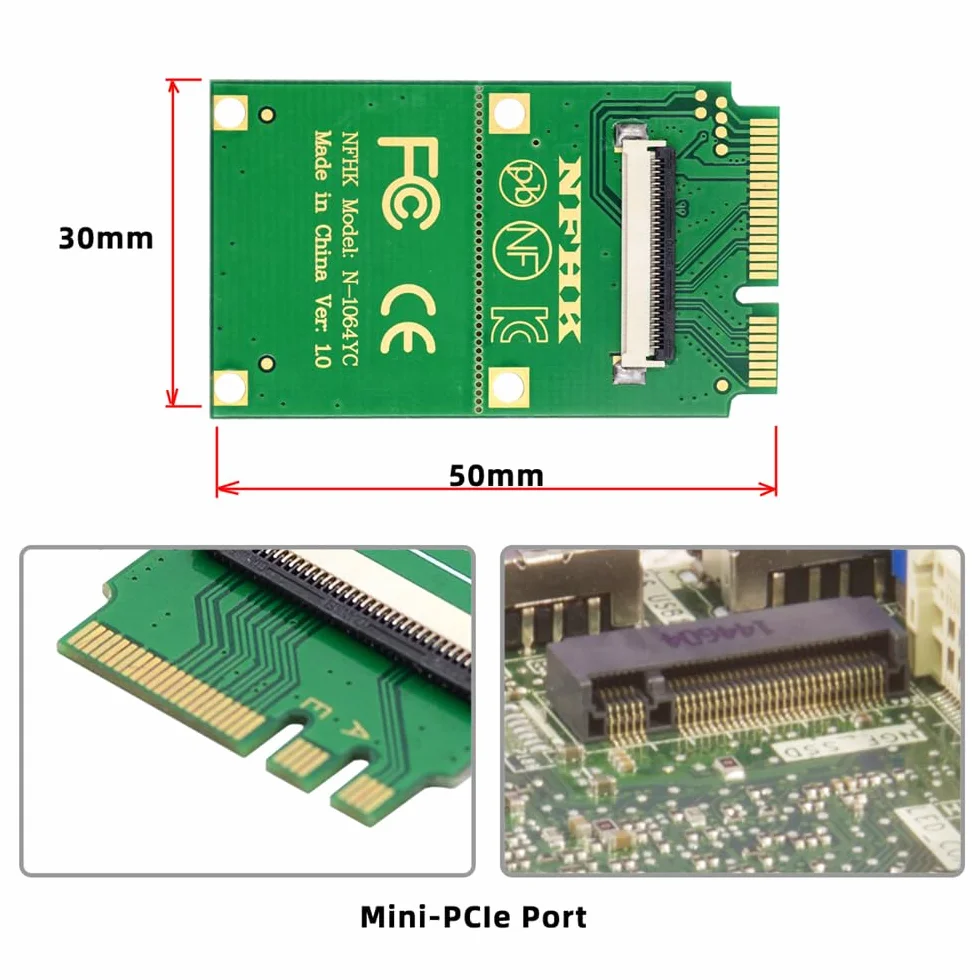 Mini PCI-E PCI Express i NGFF A+E klucz do SATA 3.0 cztery porty adapter kabel 6 Gb/s dysk twardy karta przedłużająca do SSD