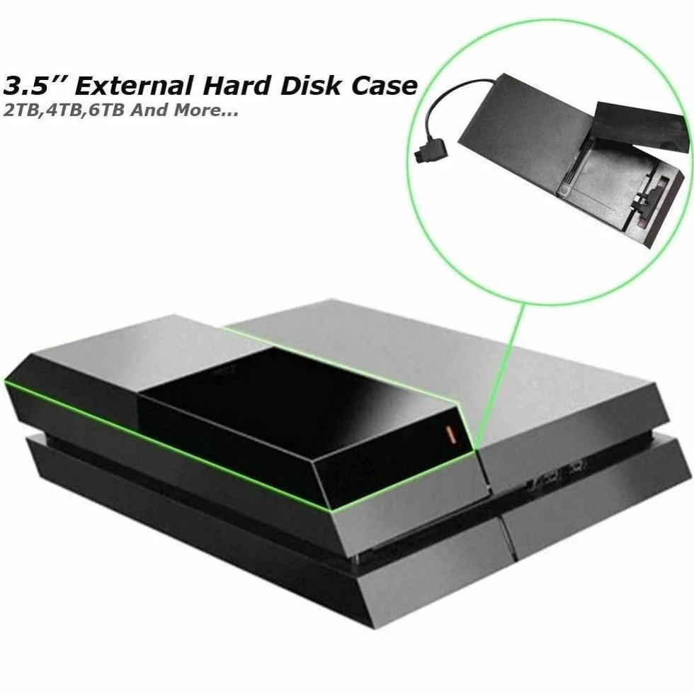 Nowy dysk twardy zewnętrzny pudełko do przechowywania danych gra rozszerza pojemność pamięci wewnętrznej wsparcie 9 cm i 6,3 cm do 2 TB na akcesoria do gier PS4