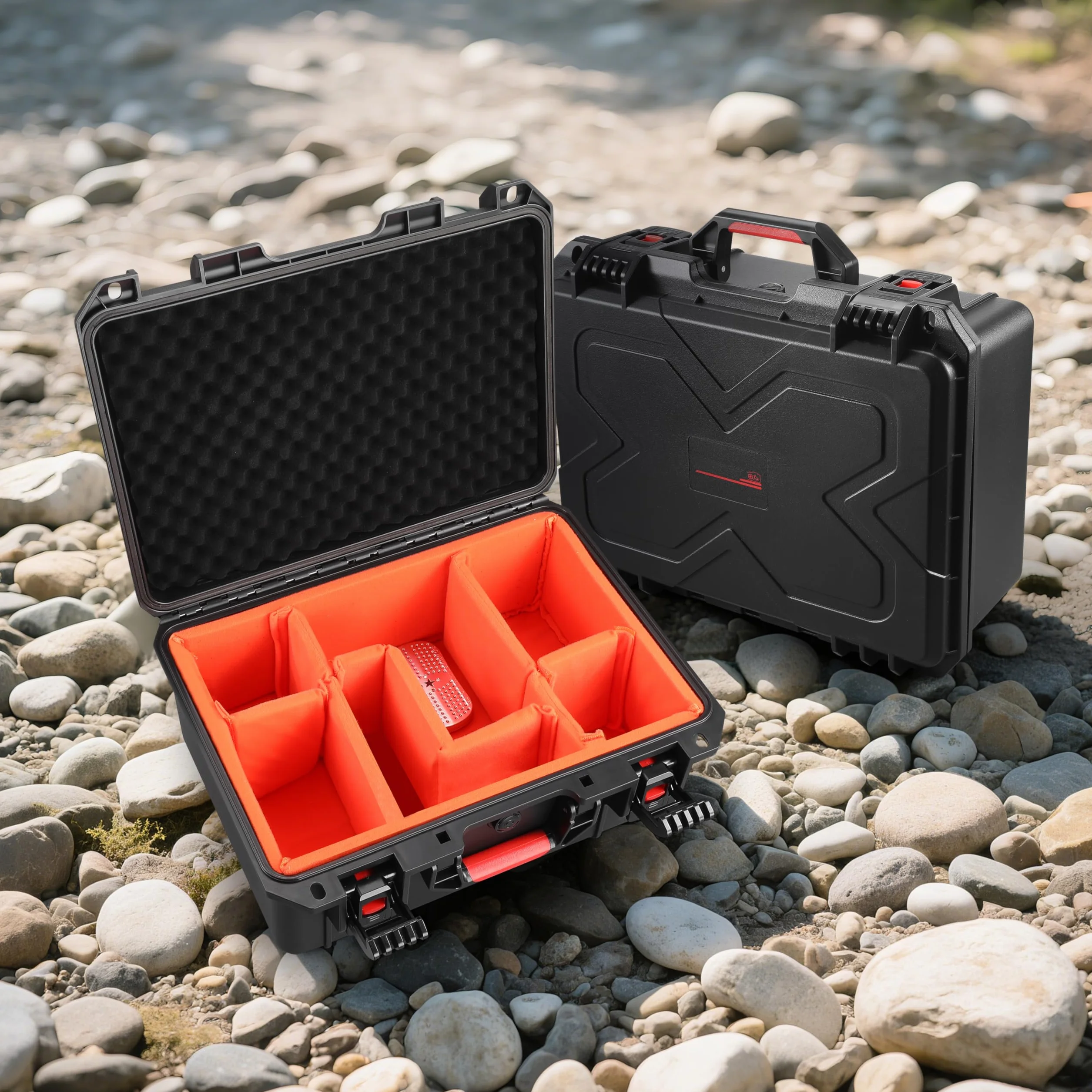 STARTRC VCR Twarde etui do aparatu DSLR SLR soczewki wodoodporne IP67 ochrona przed podróżą dzielniki dla DJI Mavic 4 Pro/Air Drones dla Gopro Hero 13 12 11 10 akcesoria (tylko etui) 16 x 12 x 7 cali