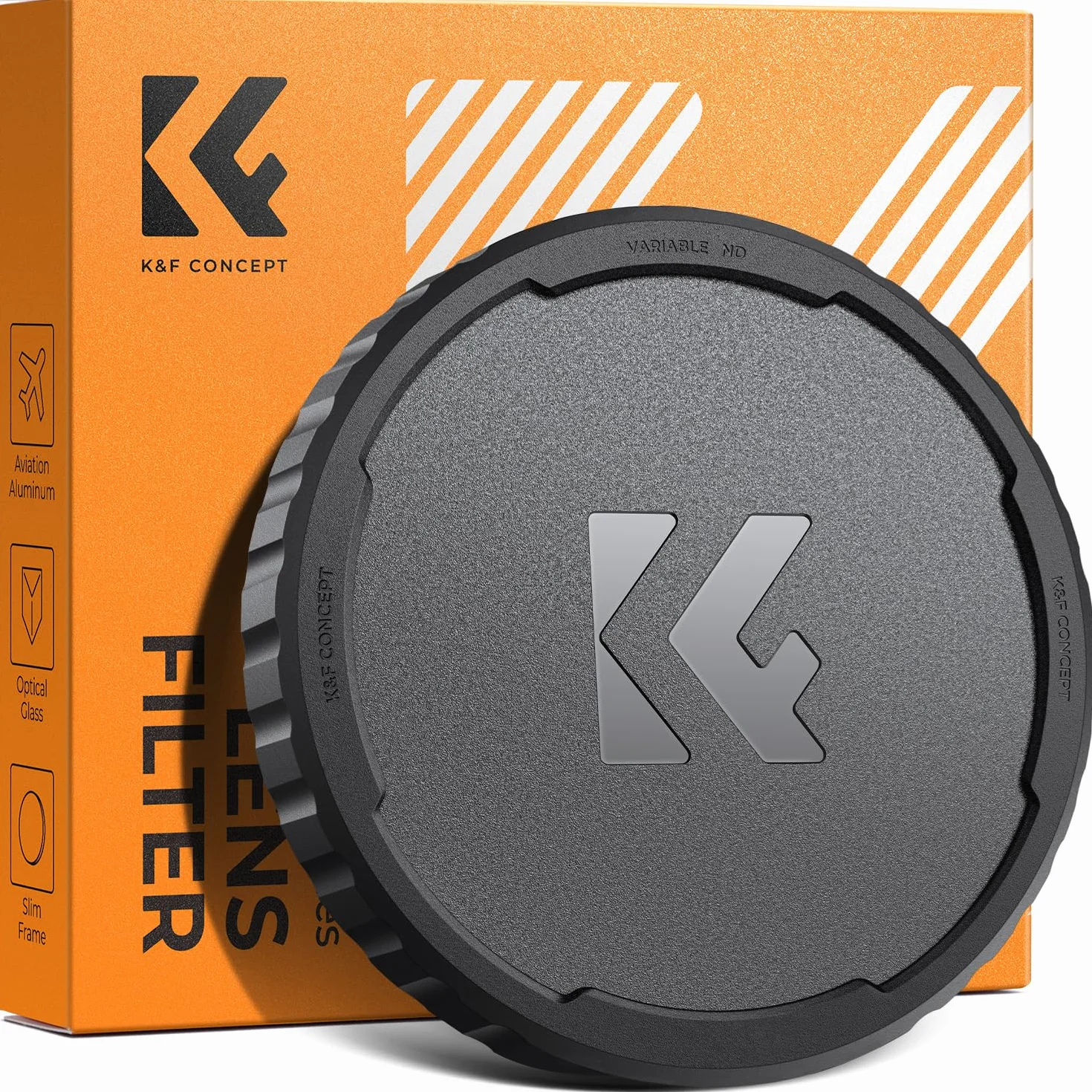 K&F Concept Pokrywa obiektywu do K&F Concept zmienny filtr ND szary filtr, 72 mm nasadki filtrujące do przechowywania