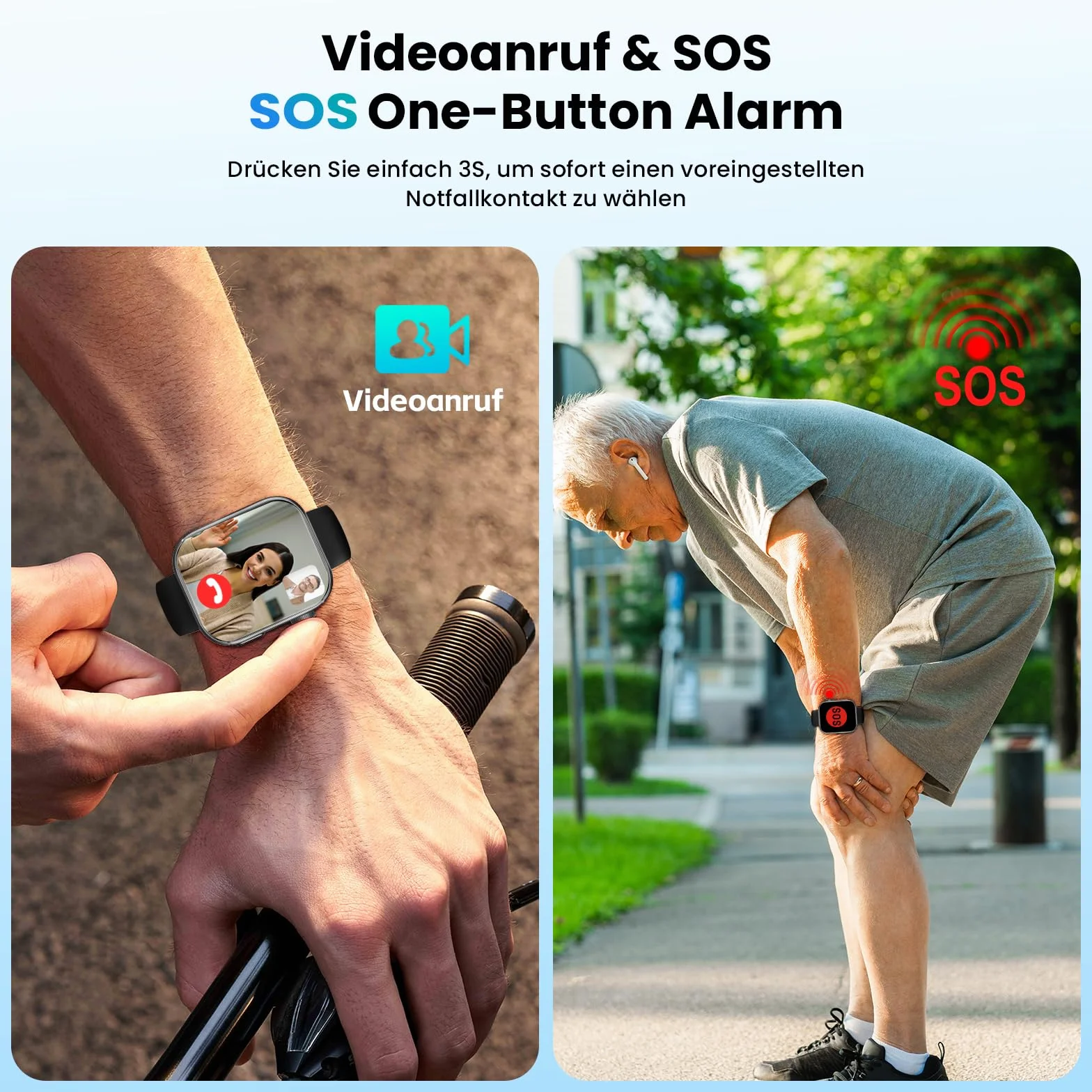 Smartwatch 4G z telefonem 2,1" AMOLED Touch, duży ekran, Smart Watch dla mężczyzn i kobiet, fitness, 1020 mAh, lokalizator GPS, gniazdo SIM, obrotowa kamera, monitor tętna, SOS rozmowy, zegarek