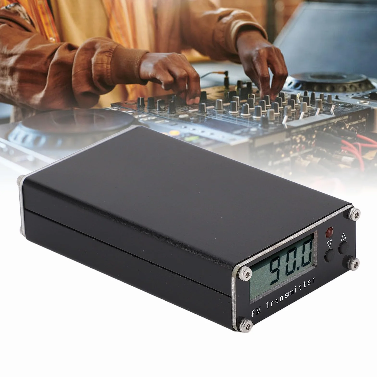 Nadajnik FM, Ministacja Radiowa Stereo, Nadajnik Audycji FM, Częstotliwości Stereo 320, Zasięg 0,5 W, 2 Km, Regulacja 76-108 MHz z funkcją Pamięci, do Nadajników-odbiorników