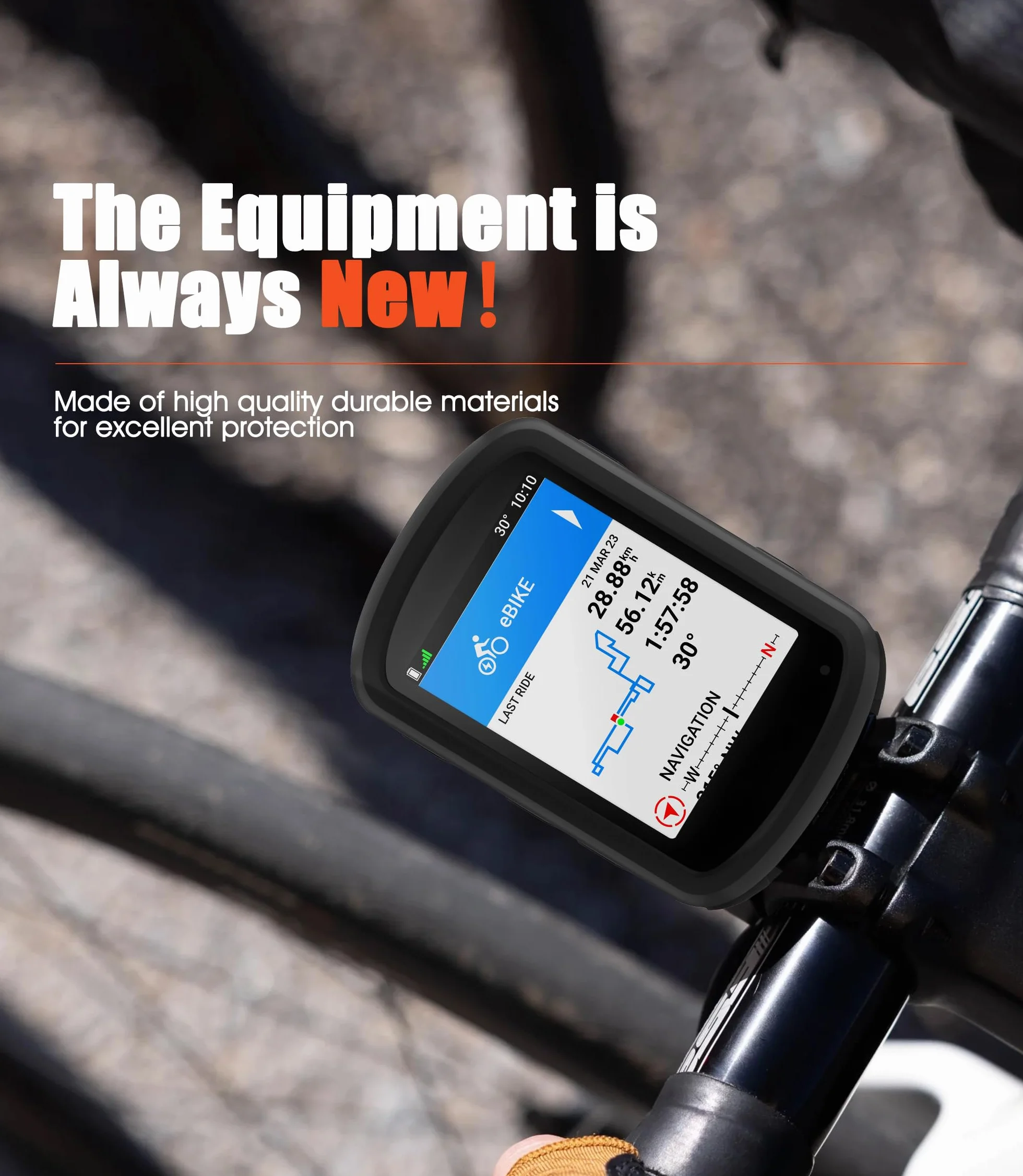 Silikonowe etui kompatybilne z Garmin Edge 540/840 + 2 osłony ekranu ze szkła hartowanego, miękkie silikonowe etui w zestawie ochrona przed wstrząsami - czarna
