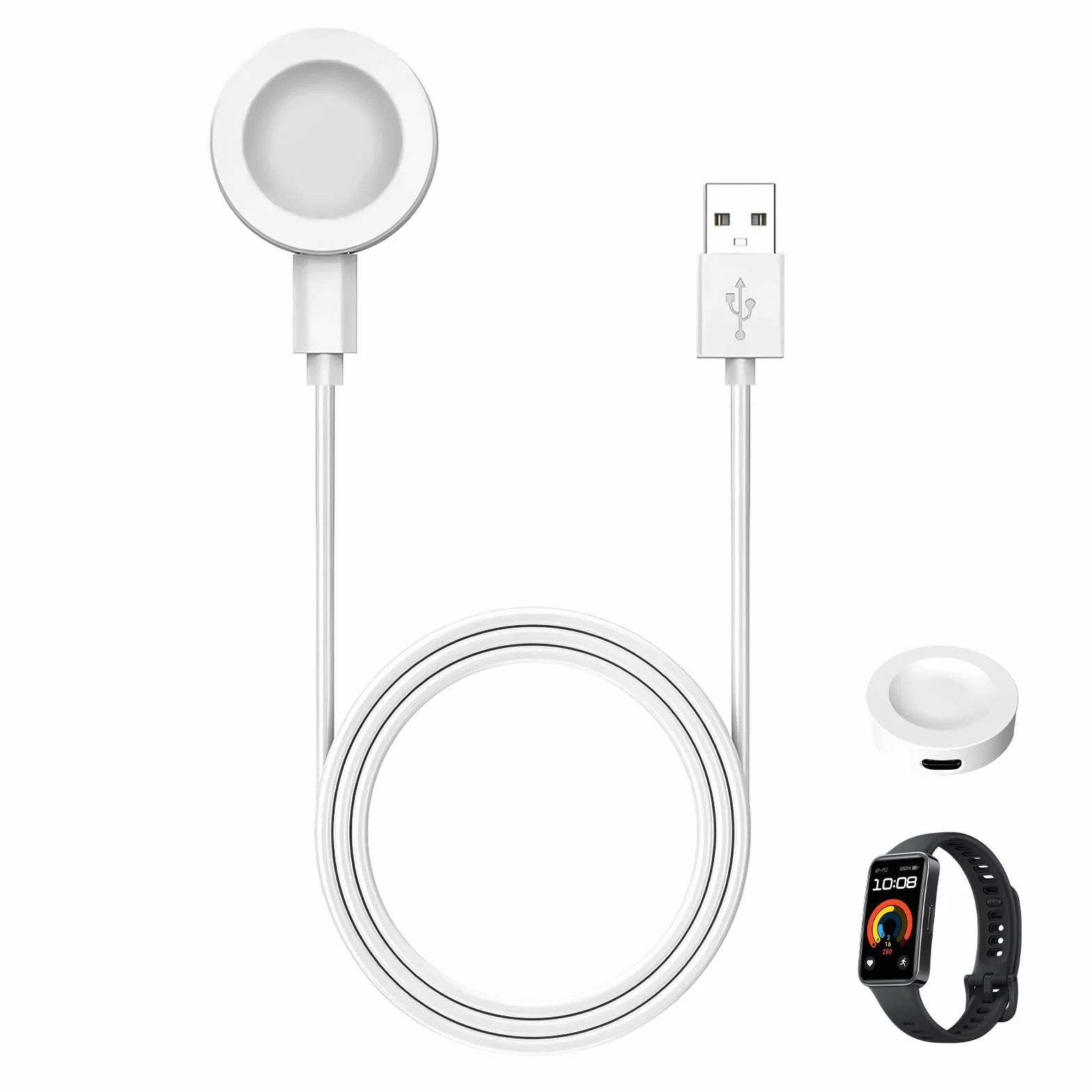 Ładowarka magnetyczna kompatybilna z Huawei Watch GT5 Pro, GT5, GT4, GT3, GT3SE, GT Runner, GT2Pro, 4/4Pro, 3/3Pro, 100 cm