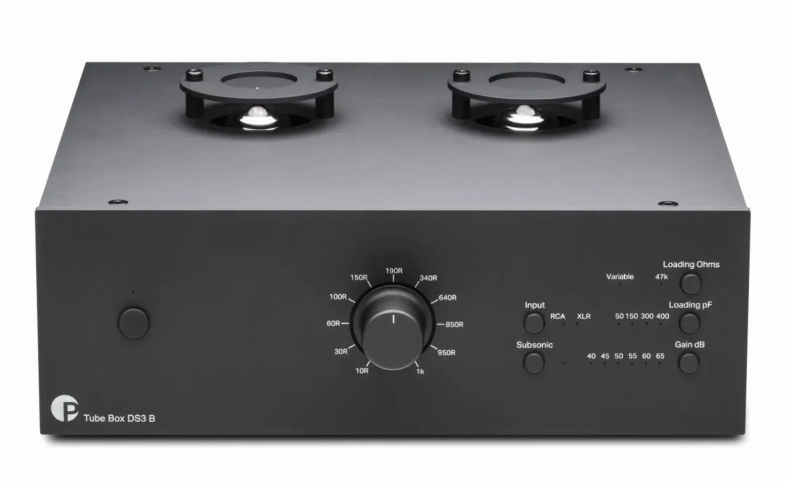 Pro-Ject Tube Box DS3 B Dual-Mono True Balanced przedwzmacniacz świetlny, czarny
