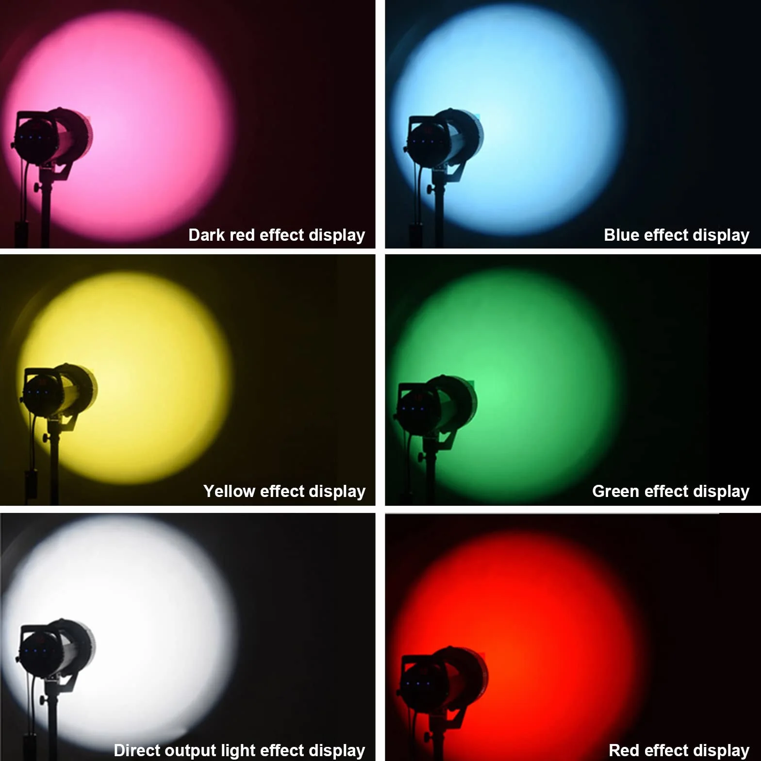 Soonpho Optyczny stożkowy Snoot z uchwytem Bowens do fotografii, stop aluminium, projektor GOBO Bowens z 5 filtrami kolorowymi i 19 gobo, do oświetlenia LED Monolight Spotlight, lampa błyskowa