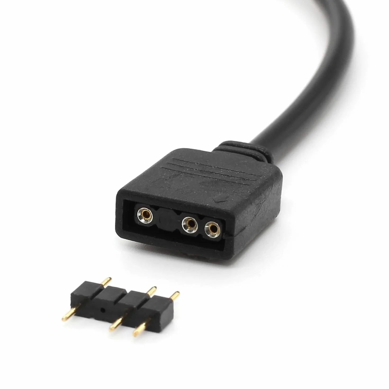 Gebildet Kabel rozdzielacza ARGB 1 do 5, adresowalny 3-pinowy przedłużacz RGB 5 V, kabel do synchronizacji ARGB LED do przedłużania wentylatorów ARGB lub serii LED do komputera PC
