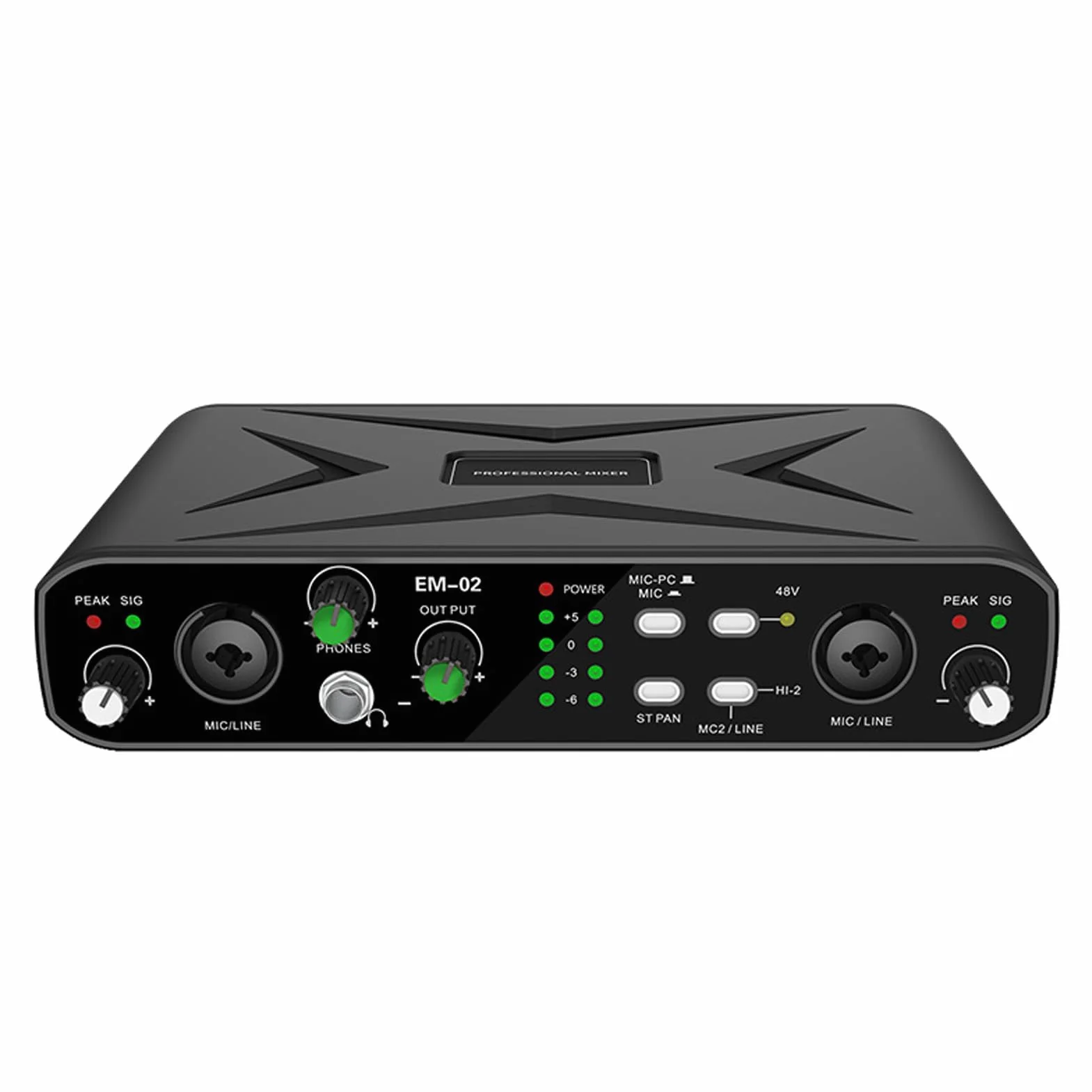 Asixxsix Zewnętrzna karta dźwiękowa USB, karta dźwiękowa USB z przedwzmacniaczem mikrofonowym, typu Plug and Play, mikser, szybki interfejs TYPE C, do transmisji na żywo, karaoke
