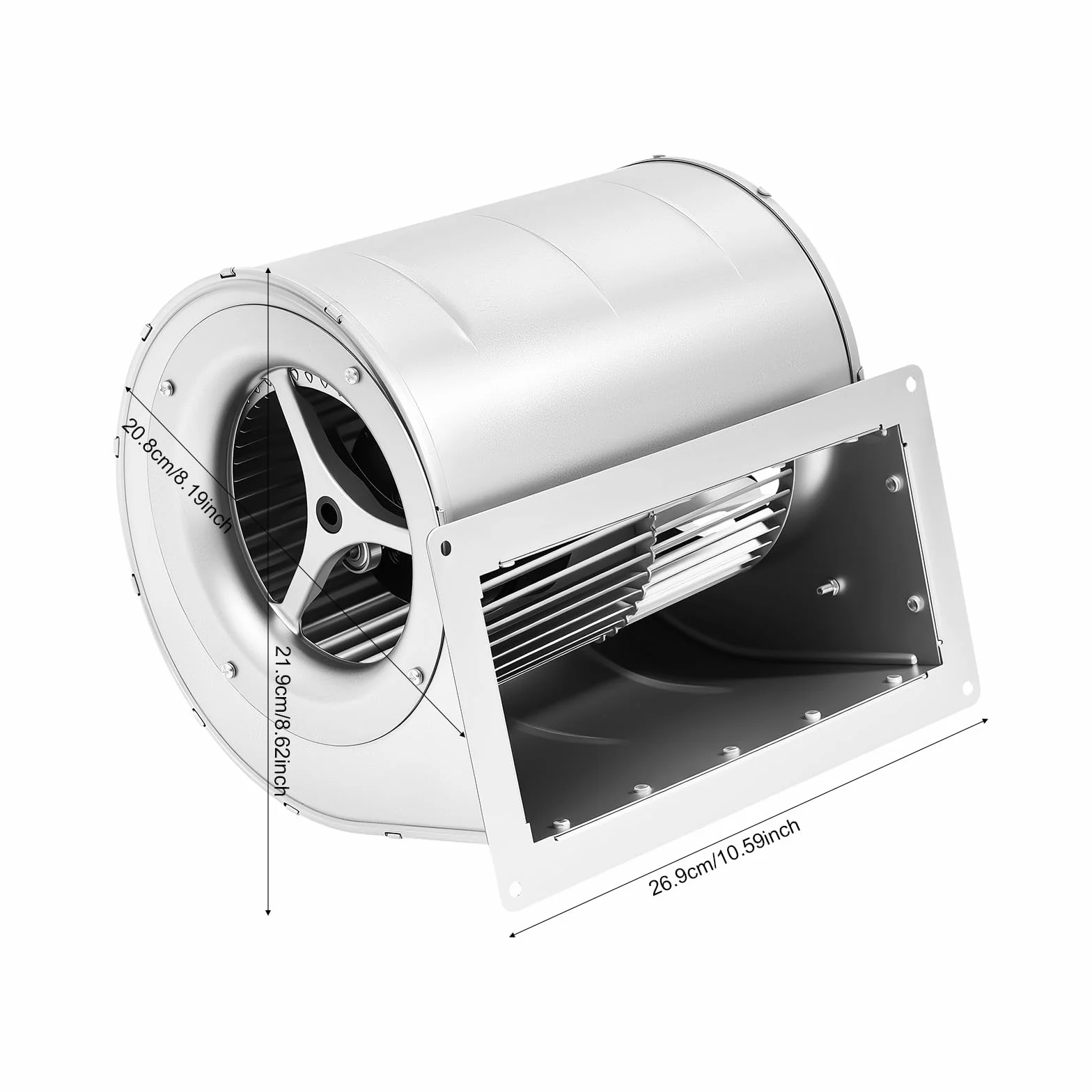 Wentylator odśrodkowy, 300 W, 1300 obr./min, promieniowy, cichy wentylator odśrodkowy, 60 dB