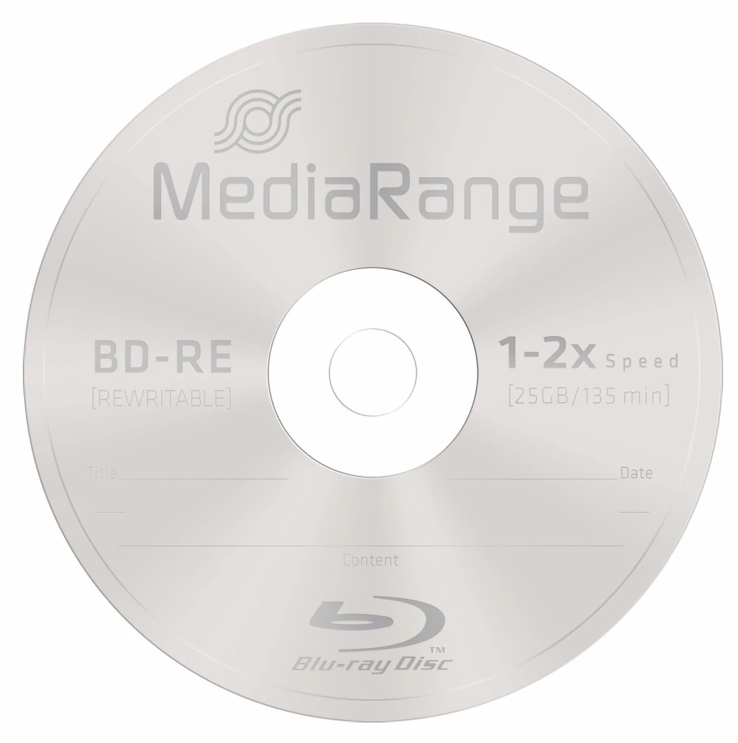 MediaRange BD-RE 25 GB 2x prędkość zapisu 10 szt