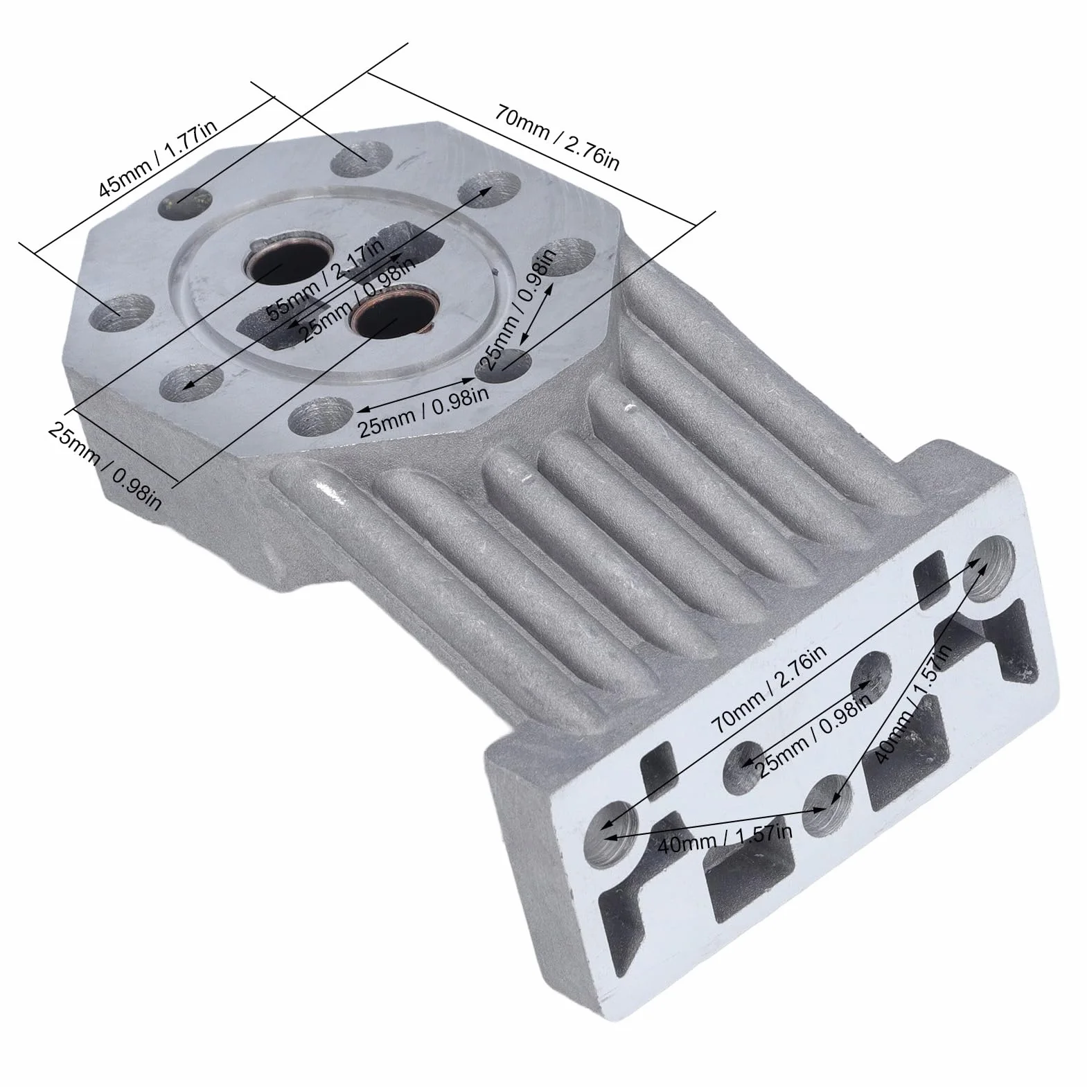 Obudowa Pompy do łuparki do Drewna, Uniwersalne Akcesoria do Elektrycznych Części Maszyn Hydraulicznych, Stop Aluminium, 4T 6T 7T 8T