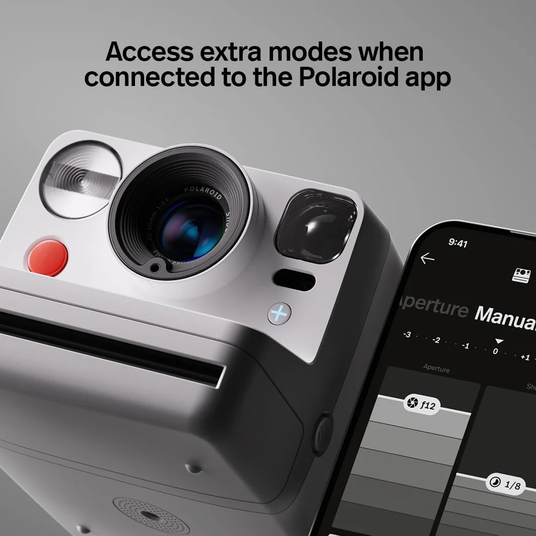 Polaroid - NOW+ Generacja 3 - Aparat natychmiastowy Bluetooth połączony - Czarny (9160)