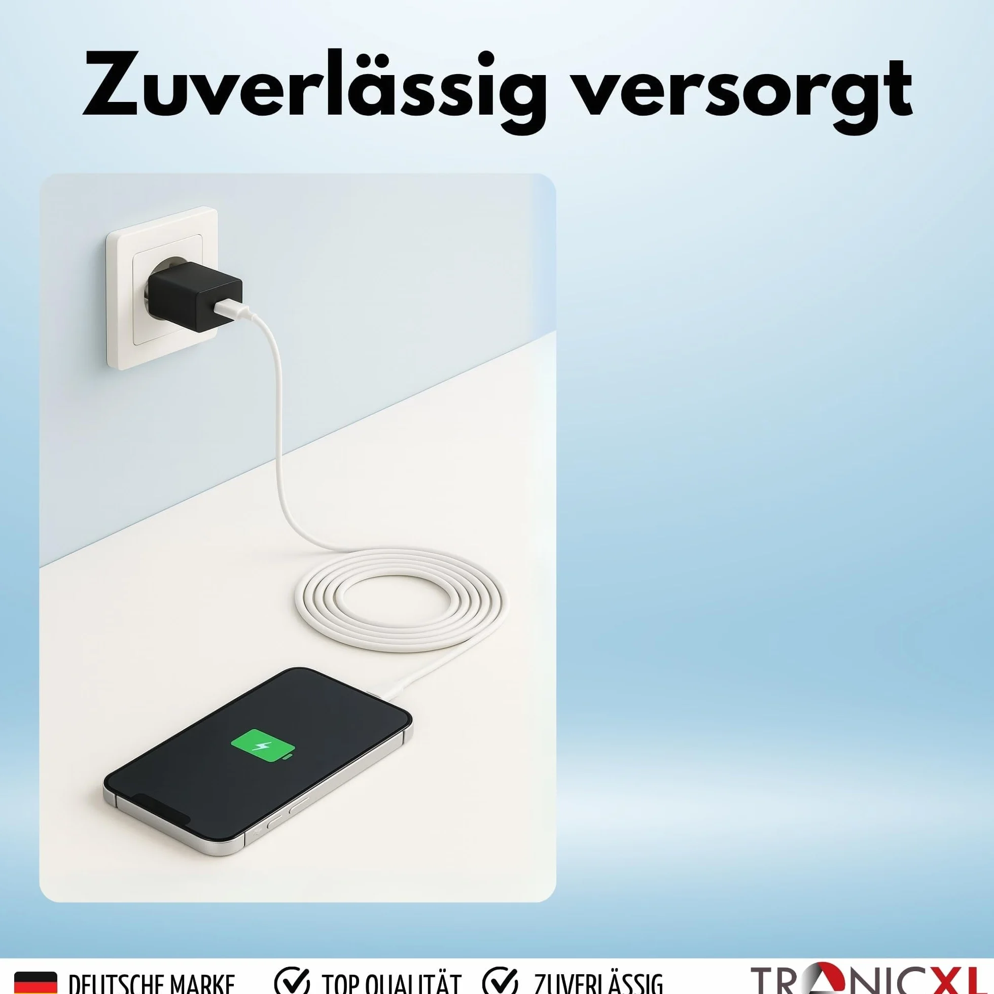 TronicXL Słupek specjalny 20 x USB zasilacz zasilacz ładowarka 2 A 5 V 10 W zasilacz sieciowy USB-A gniazdo do telefonu komórkowego kabel do ładowania smartfona czarny