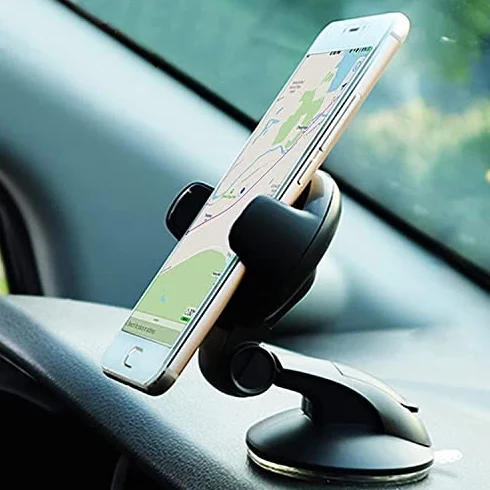Samochodowy uchwyt na telefon, regulowany uchwyt na przyssawkę do przedniej szyby i deski rozdzielczej, uniwersalne akcesorium wewnętrzne do pojazdów