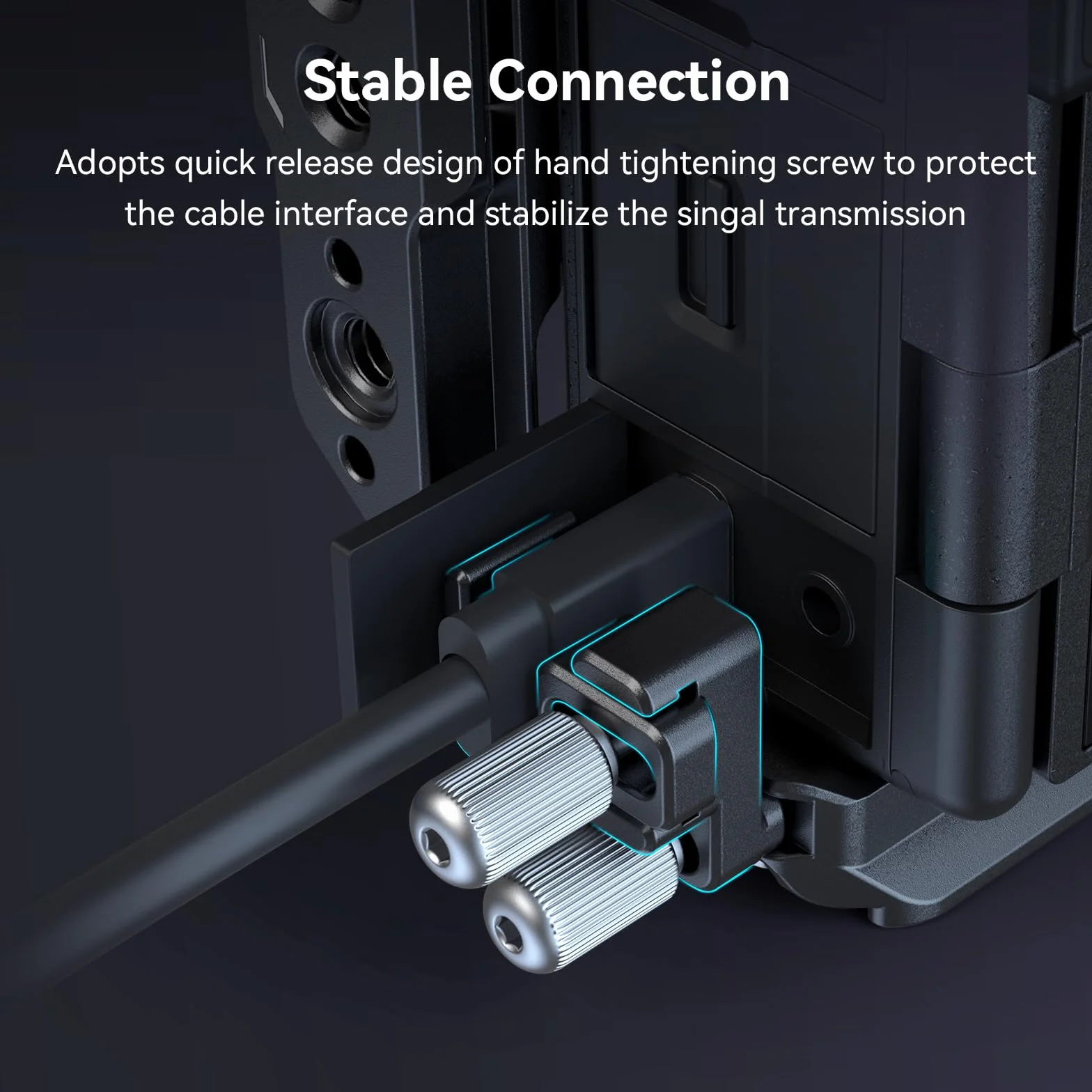SMALLRIG Cage Zestaw Klatek dla Sony A7C II / A7CR z Zaciskiem Kablowym do HDMI, Pełnym Dostępem do Tworzenia Vlogów Klatka do Kamery Wideo dla Sony Alpha 7C II/Alpha 7CR z Ramieniem Zawiasu - 4422