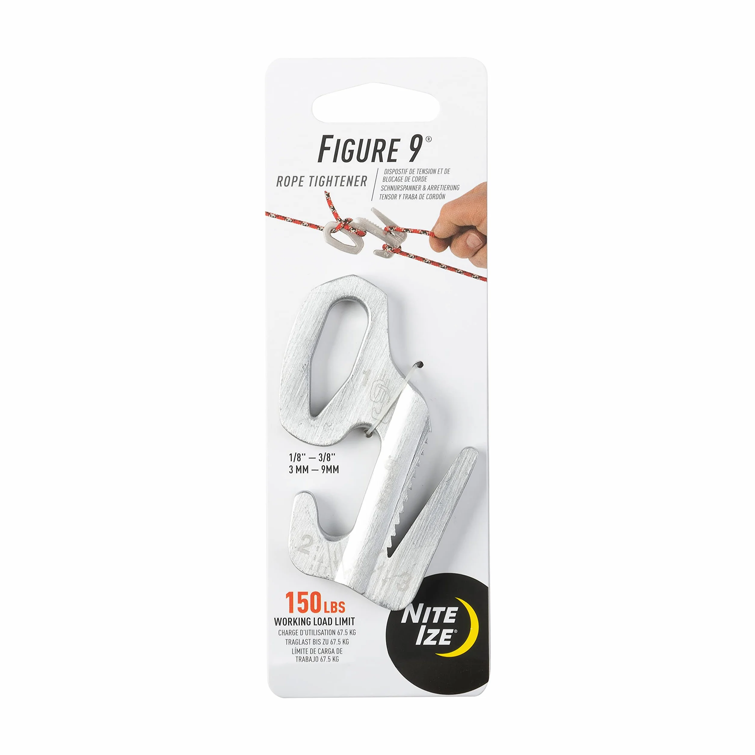 Nite Ize F9L-02-01 Rysunek 9, srebrny, L