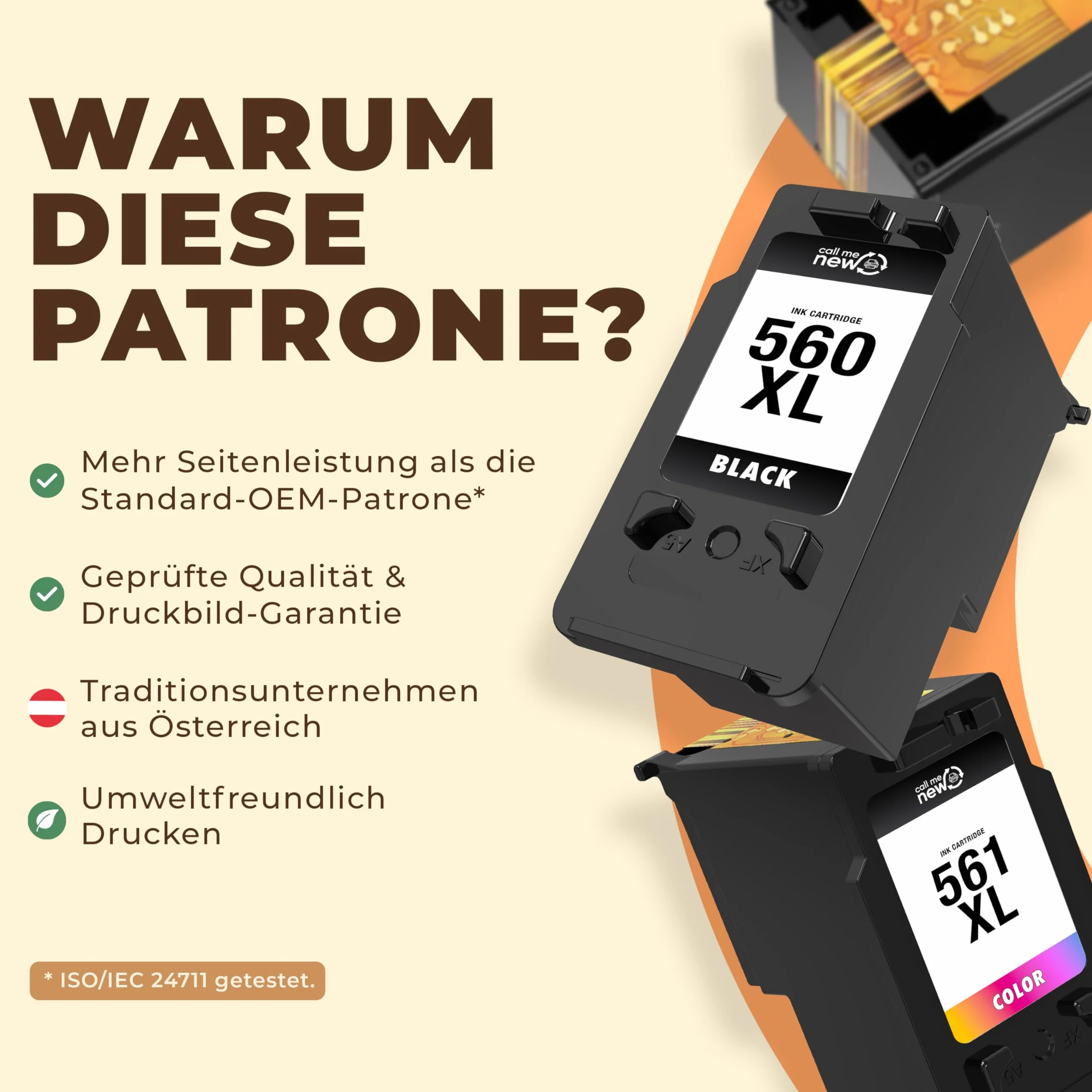 560XL & 561XL wkłady do drukarki – kompatybilne z kartridżami Canon 560 561 XL (PG-560XL czarny i CL-561XL), zasięg XL, inteligentny chip, zamiennik do PIXMA TS5350i TS7450i TS5300 – 3