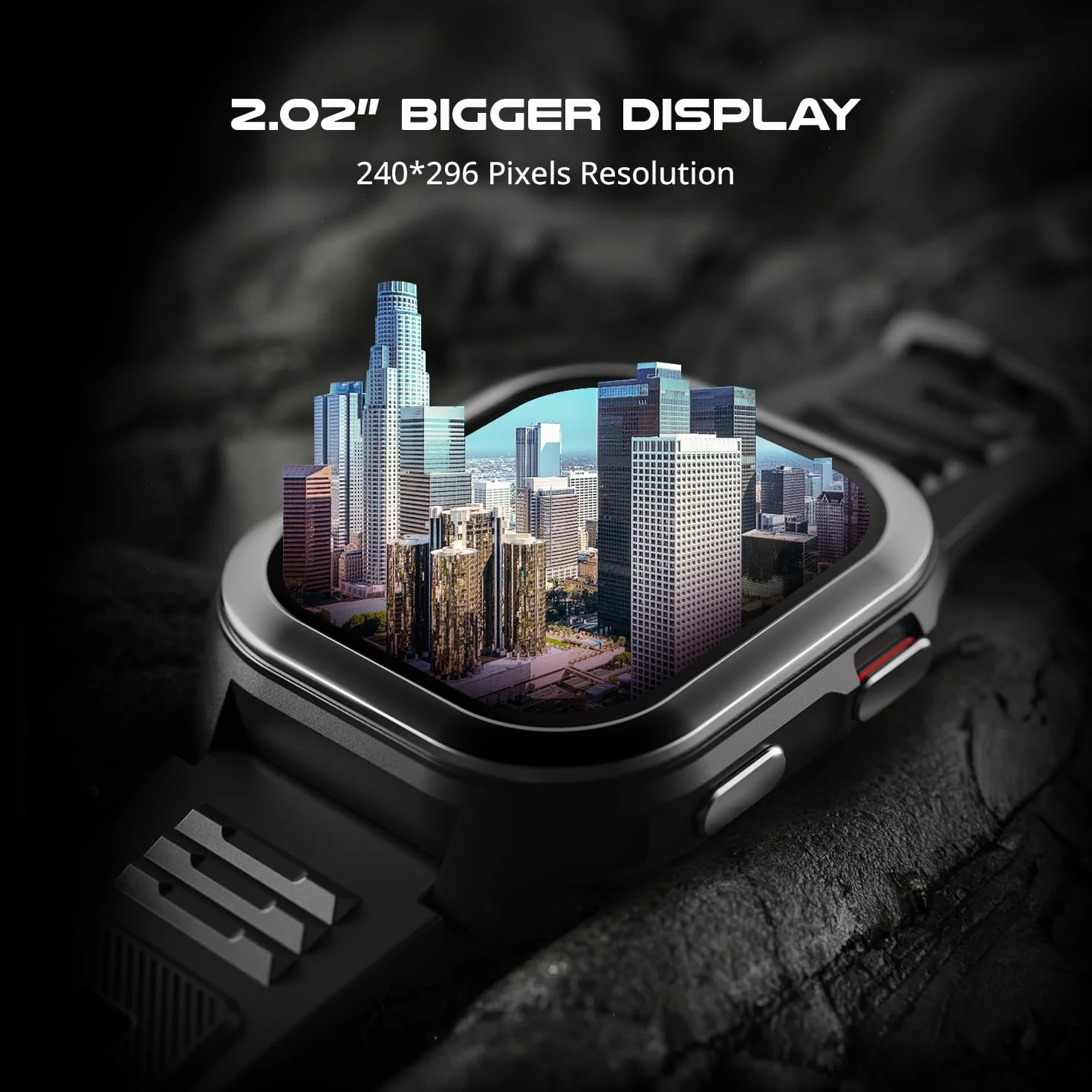 Fire-Boltt 4G Pro Volte Calling Smart Watch - wyświetlacz TFT 5.1 cm, 4G Nano-SIM GPS, Health Suite, tryby sportowe, bateria 400 mAh (czarny)