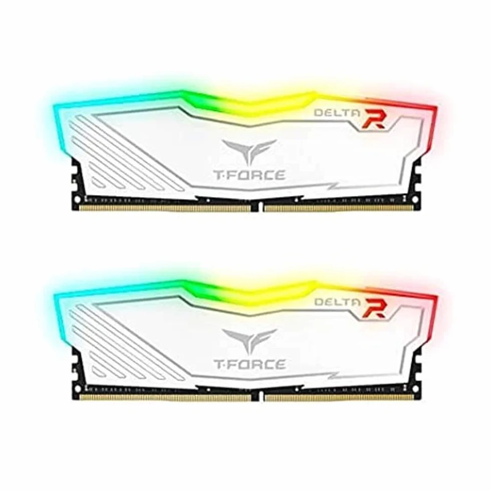 TEAMGROUP Team T-Force Delta RGB DDR4 pamięć gamingowa, 2 x 8 GB, 3200 MHz, 288-pinowa DIMM, biała