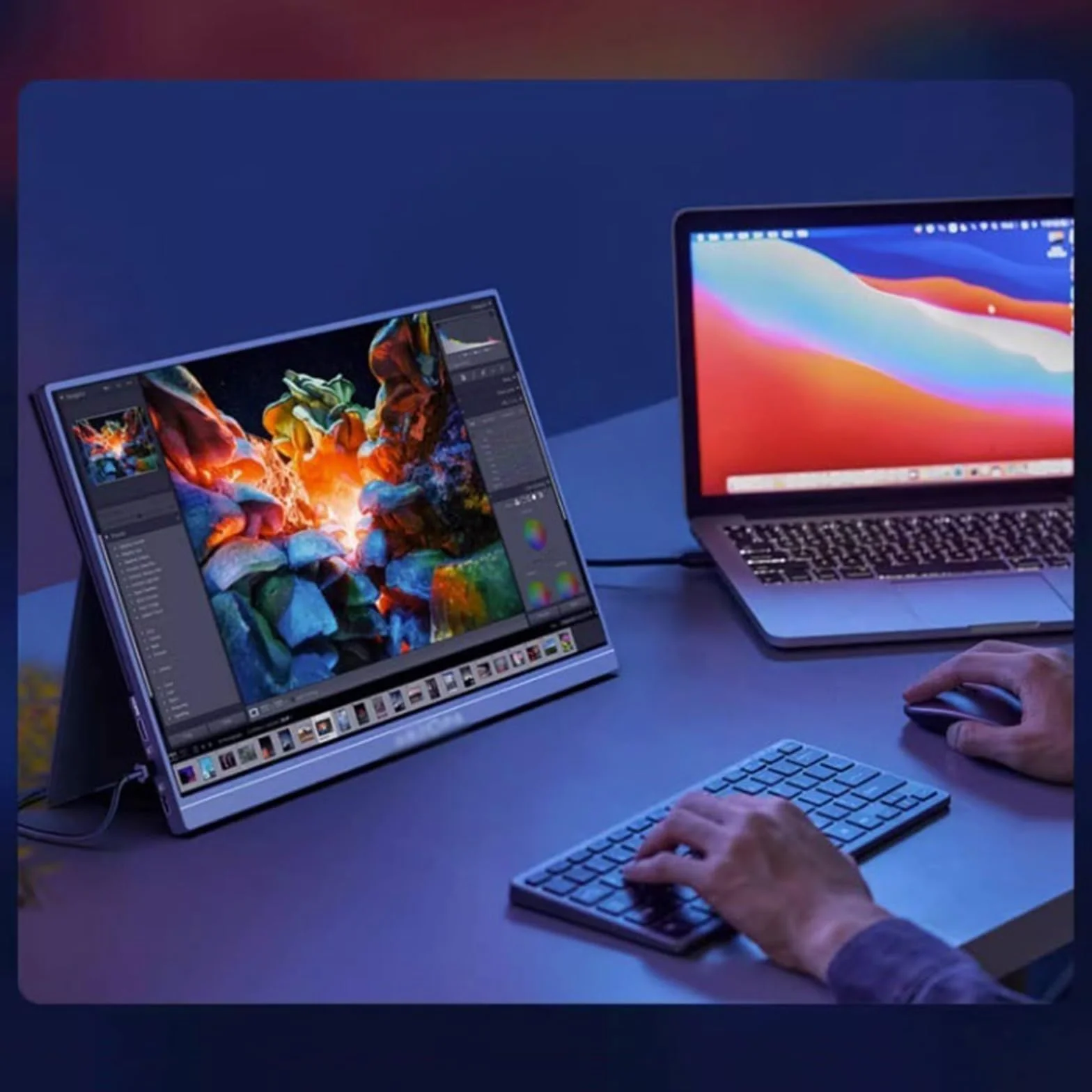 Monitor przenośny 15,6-calowy ekran zewnętrzny telefonu komórkowego IPS 144HZ Ekran rozszerzający laptopa Maszyna do gier Podekran wielofunkcyjny podekran Monitor do laptopa