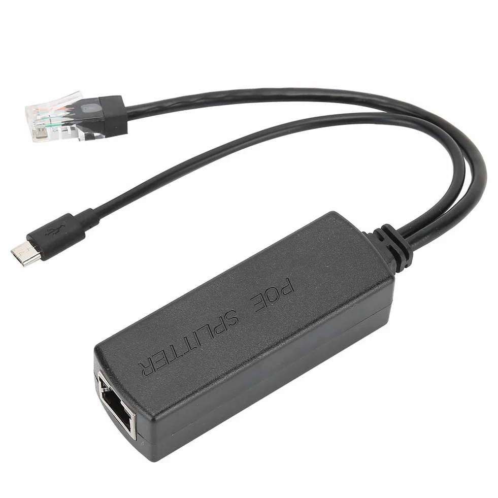 Moduł Zasilacza USB POE Splitter 48 V do 5 V Mały Rozmiar Łatwy do Przenoszenia dla Adaptera Przełącznika POE