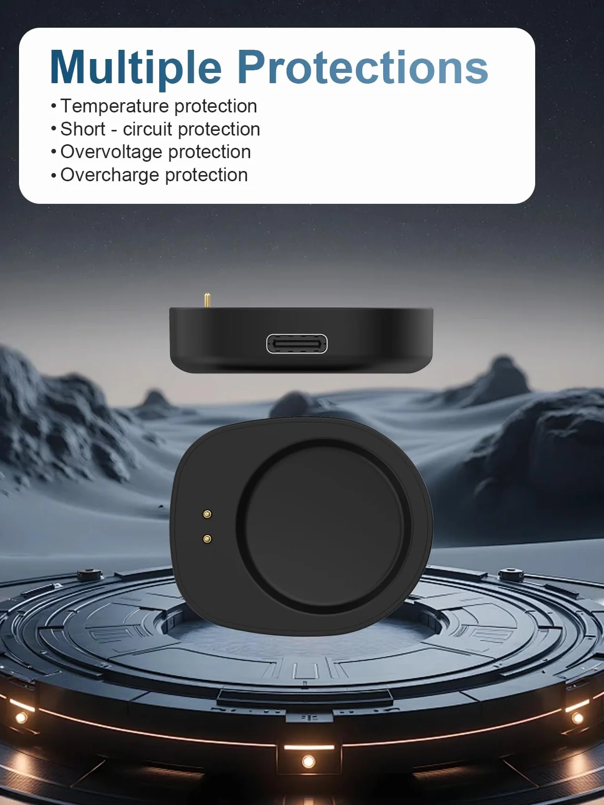 (1 sztuka) kabel do ładowania, konwerter do Amazfit Active Max, yystao stabilna ładowarka magnetyczna typu C, adapter kompatybilny z Amazfit Active Max