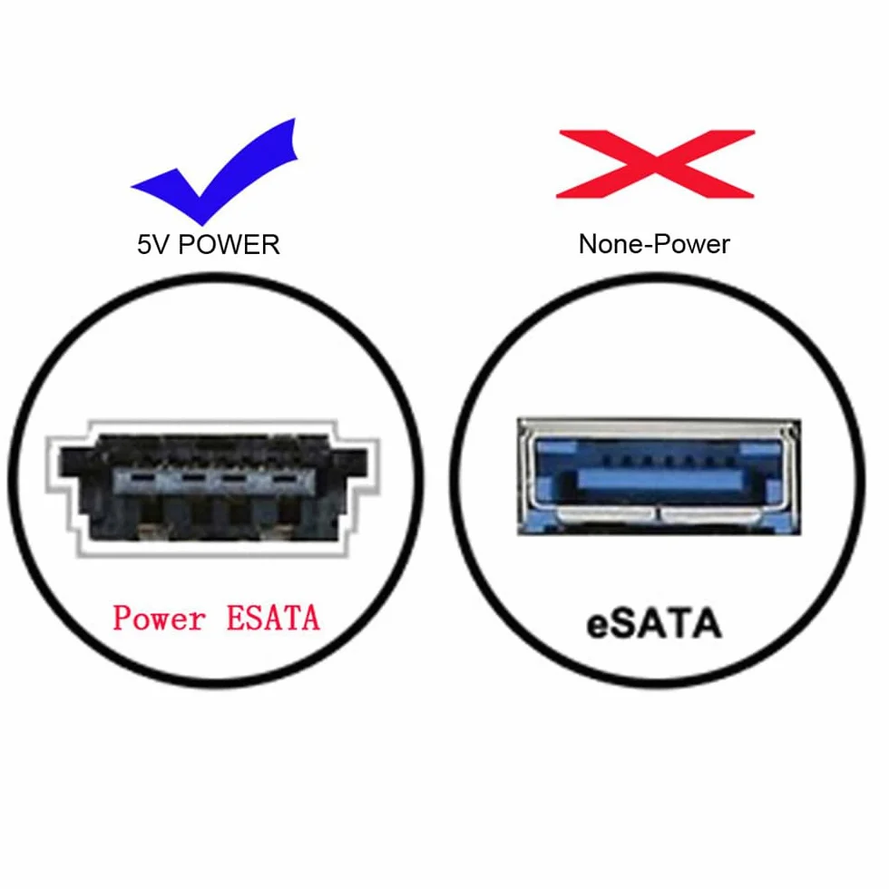 Konwerter USB-C typu C na zasilanie eSATA DC5V USB 3.0 na HDD/SSD/ODD eSATAp