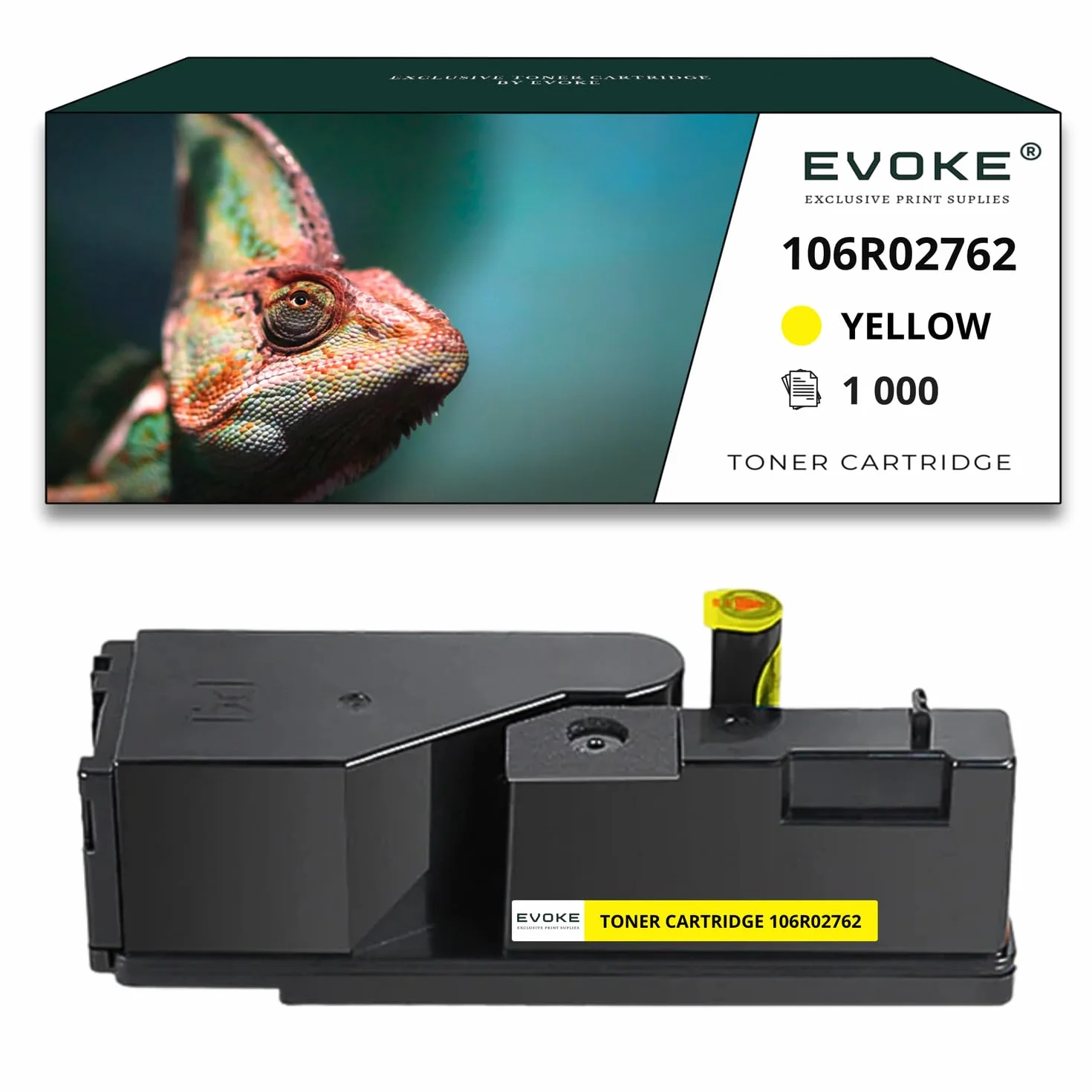 EVOKE 106R02763 + 106R02762 + 106R02761 + 106R02760 Toner Kompatybilny z Xerox XEROX Phaser 6020 6020BI 6022 6027 WorkCentre 6025 (Zestaw CMYK) 5000 Stron