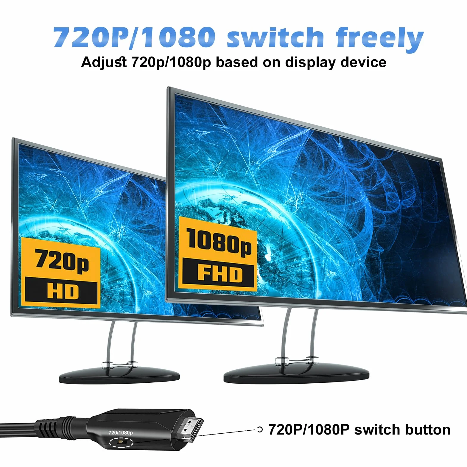 Sporgo Konwerter SCART na HDMI Adapter All in One z Kablem 1080p/720p