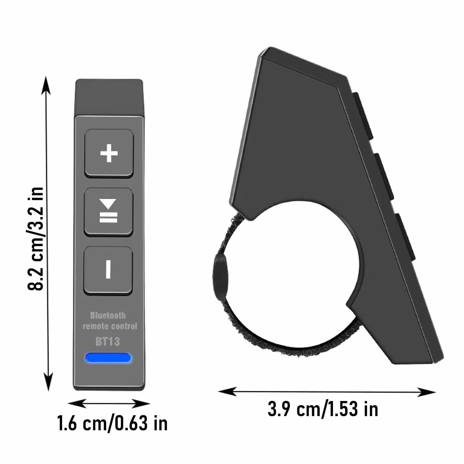 Bezprzewodowy pilot Bluetooth BT13 V5.0 do smartfonów, słuchawek i kierownicy motocykla