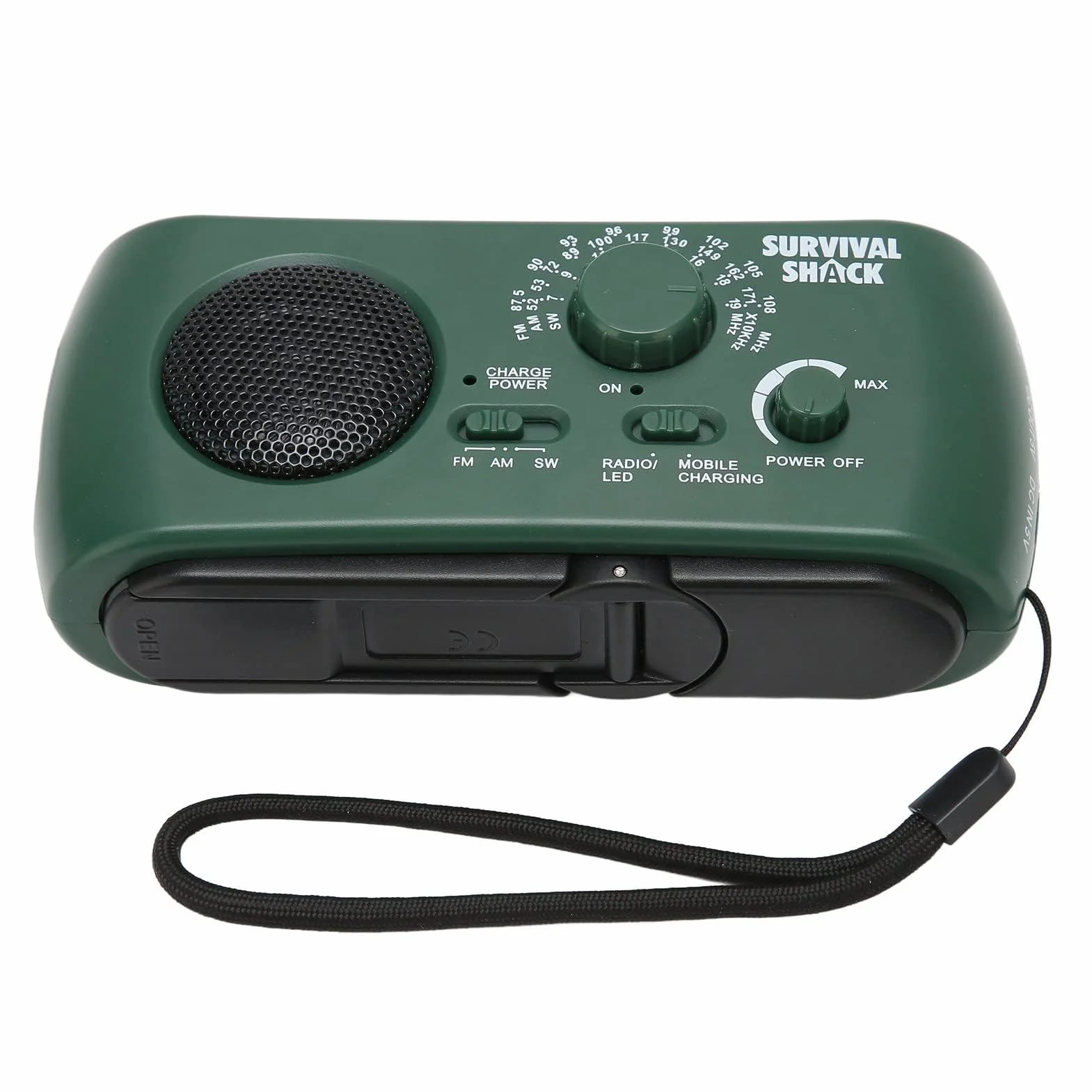 Ejoyous Radio Korbowe z latarką słoneczną i LED, Awaryjne Radio Przenośne z Ręcznie korbą W/FM/SW, Korba Słoneczna, Wetterradio