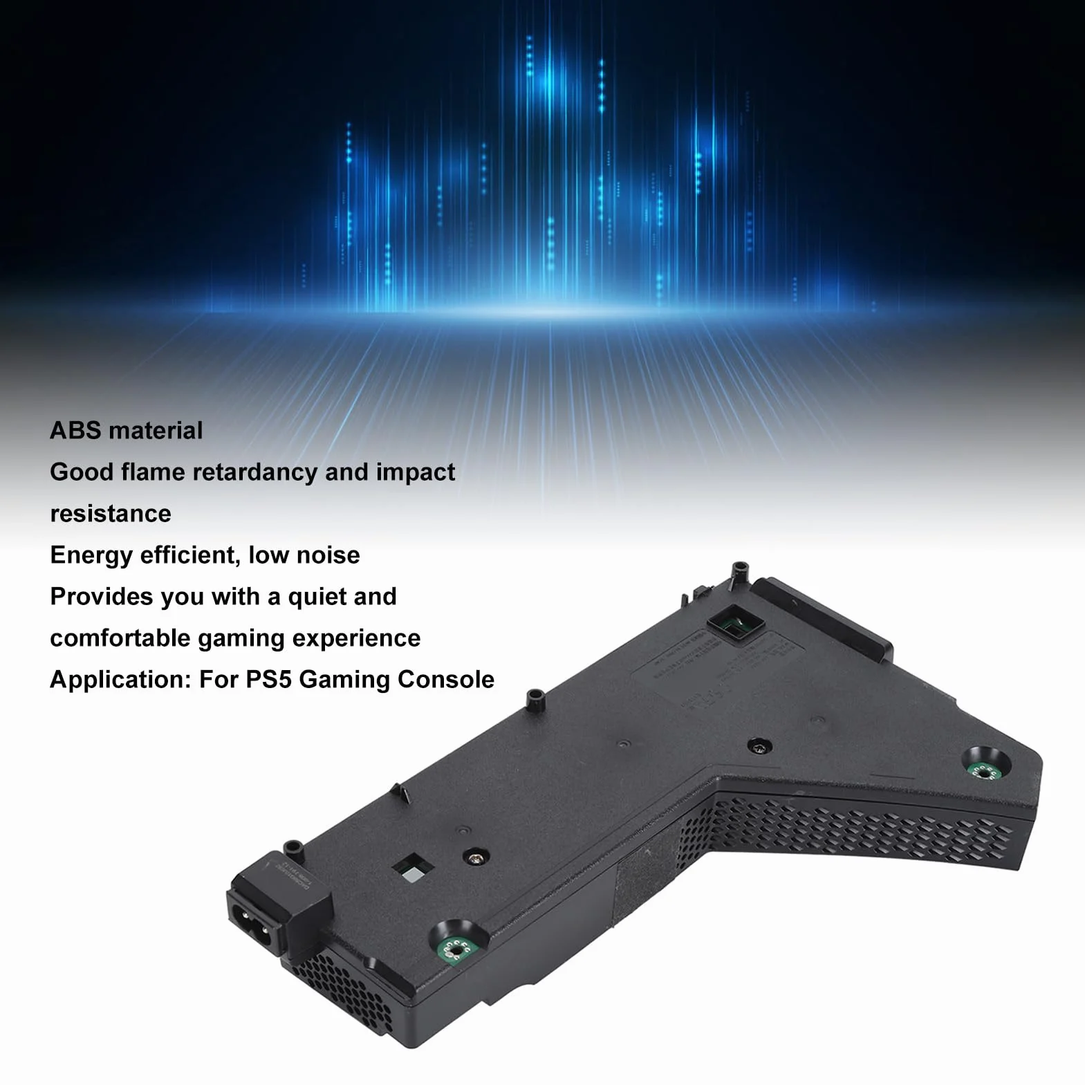 Zasilacz ADP-400DR/ADP-400FR do Konsoli PS5, Zamienny Zasilacz Wewnętrzny do Konsoli do Gier PS5, Wewnętrzny Zasilacz Sieciowy Konsoli do Gier DC 12V 31A (ADP-400DR)