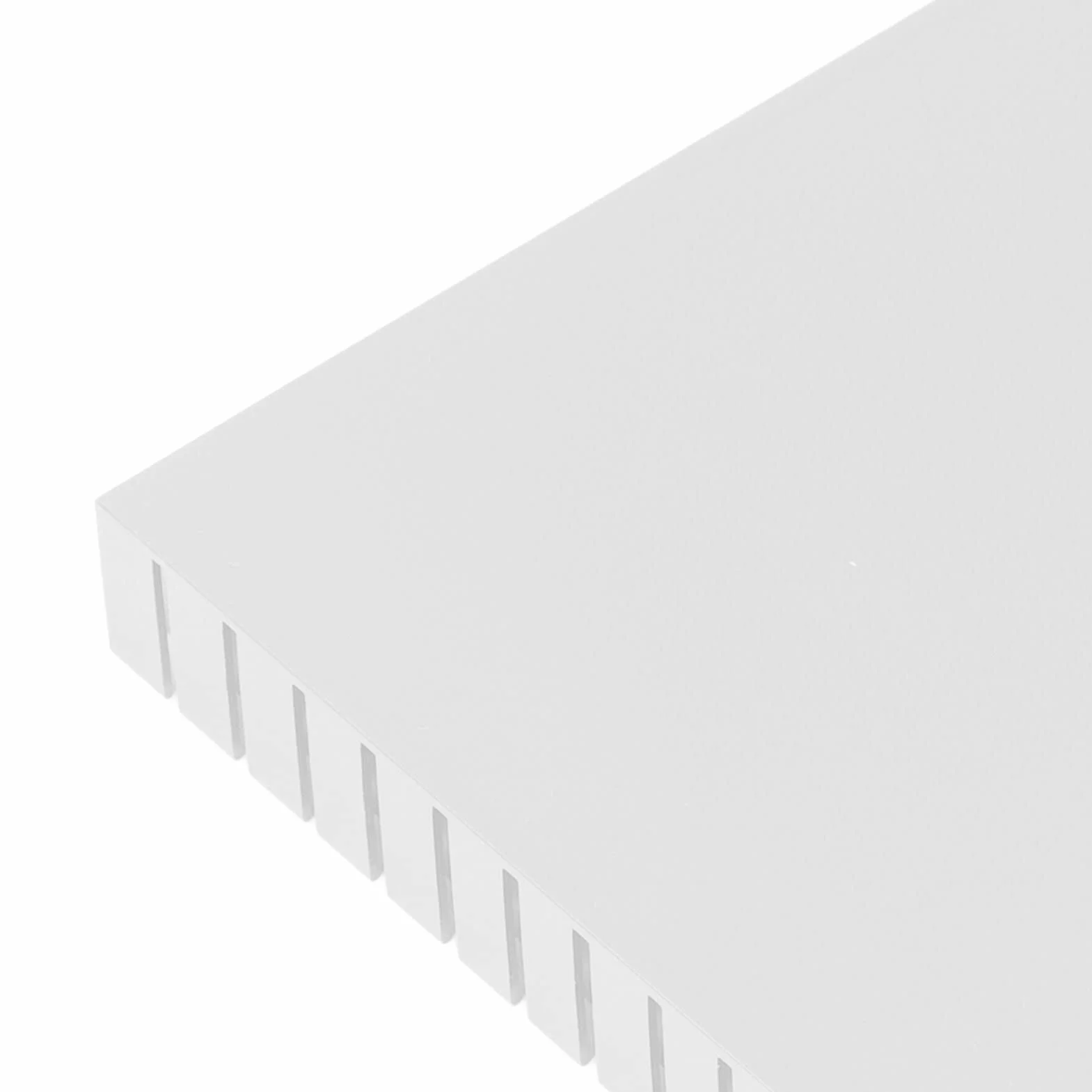 Moduł radiatora, 120 mm x 120 mm x 20 mm, uniwersalny radiator aluminiowy o wysokiej wydajności do płytki drukowanej do tranzystorów (biały)