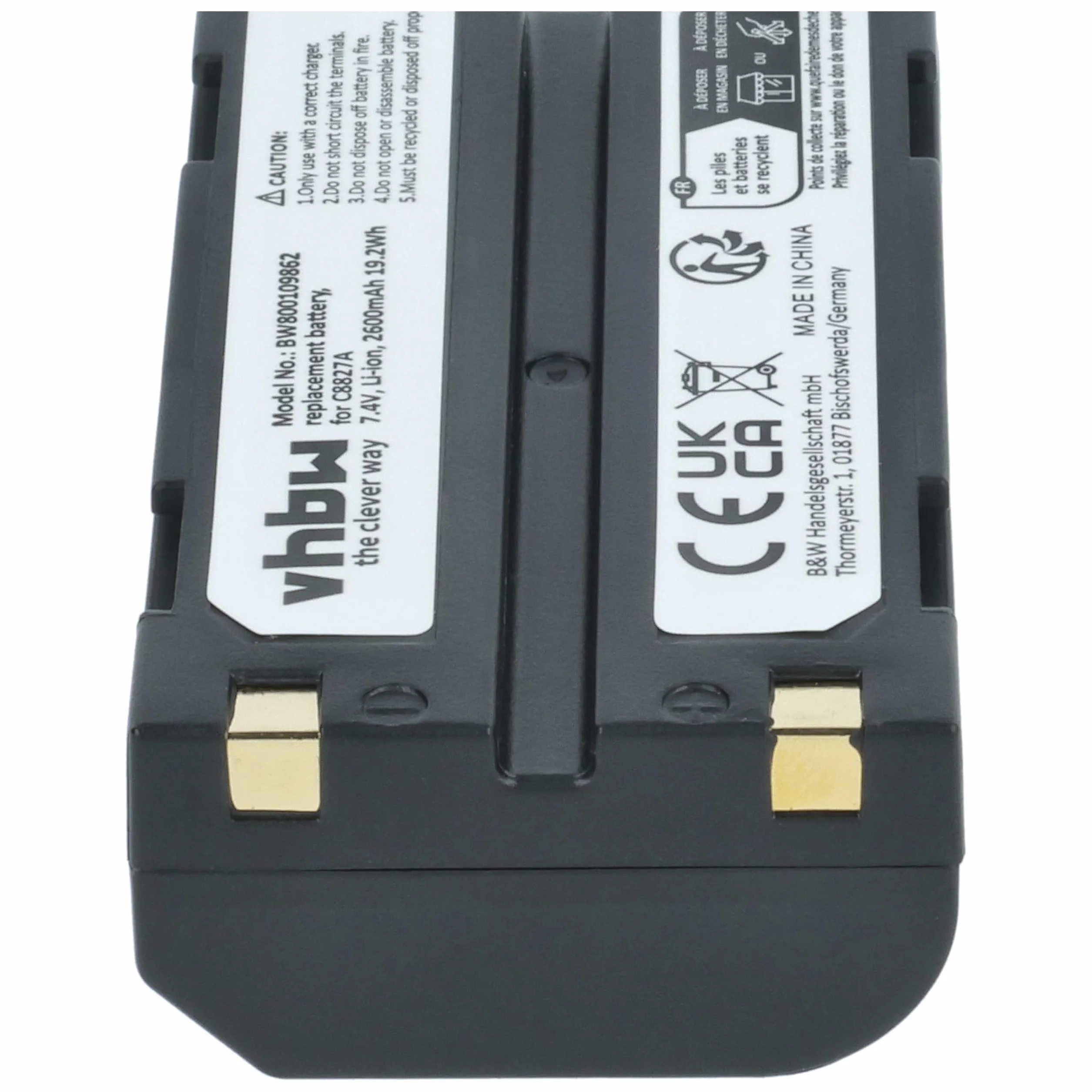 vhbw Akumulator kompatybilny z Navcom PASSY RT-3010S SF-3040 2600 mAh 7,4 V litowo-jonowy