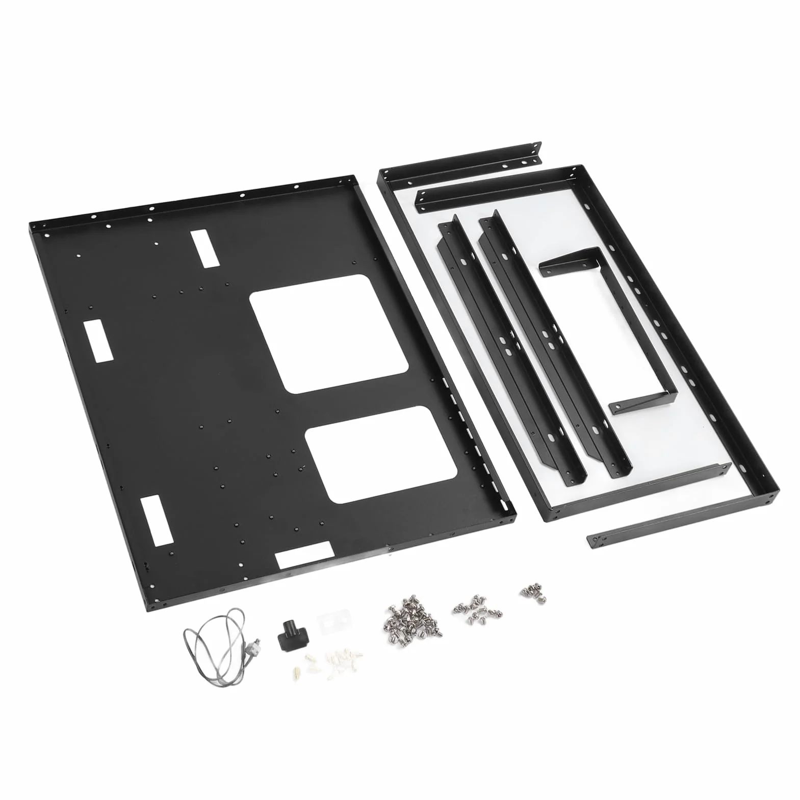 Sxhlseller ATX Open Chassis Box Rack, Mocne Chłodzenie Przyjmuje X79 X99 Dual DIY Kanały Montaż Gry Gry PC PC Otwórz Ramy dla Eatx