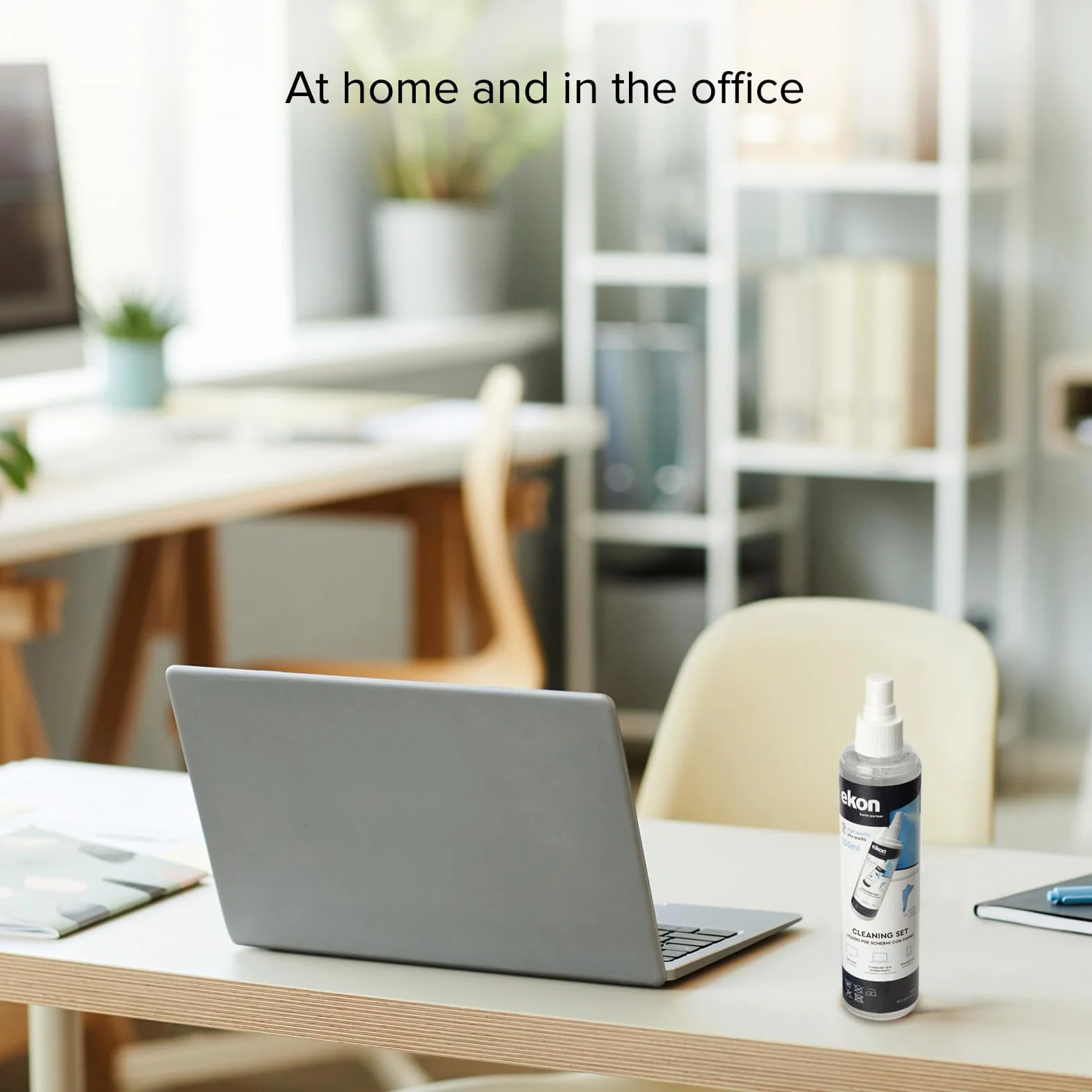 Ekon Spray do Ekranów z Mikrofibrową Ścierką, 250ml, Zestaw Do Czyszczenia Monitorów, Laptopów, Kamer, Kamer Wideo, MacBook, TV, Smart TV, Smartfonów, Tabletów