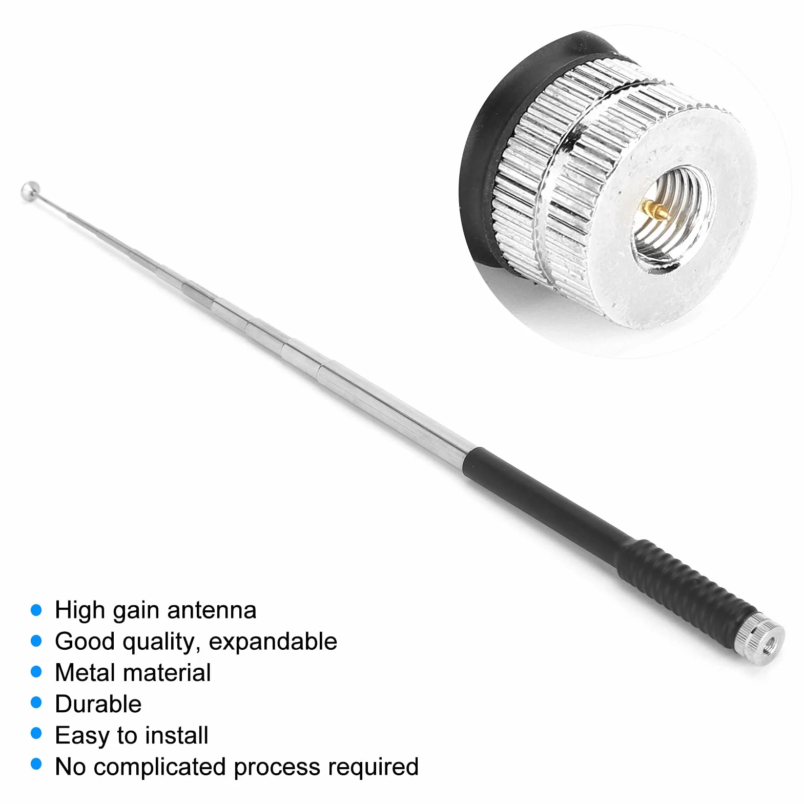 Antena o Dużym Zysku Teleskopowa SMA Dalekiego Zasięgu 136-174mHz do Garmin Astro 320 430900 Alpha 50 100