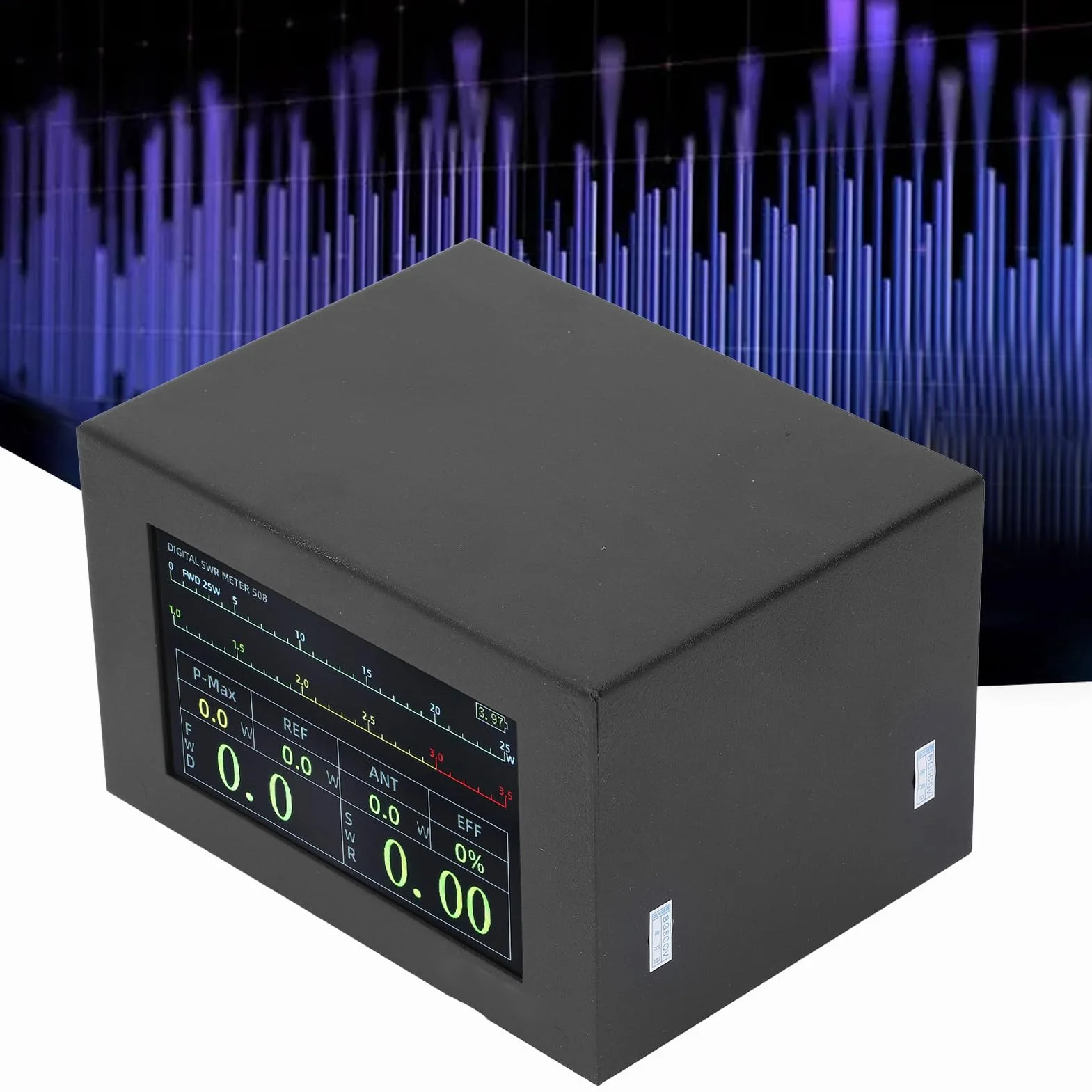 Eujgoov Miernik mocy SWR 200 W, cyfrowy, IPS, typ C, 1,8-54 MHz, czarny