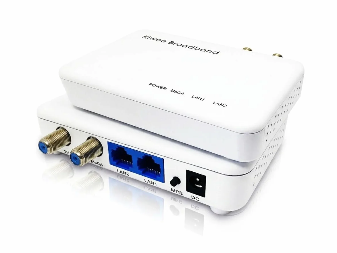 Adapter MoCA 2.5 z 2 portami 2.5GE – Adapter Ethernet przez kabel koncentryczny (Model: KB-M3-02) (Zestaw 2 szt.)