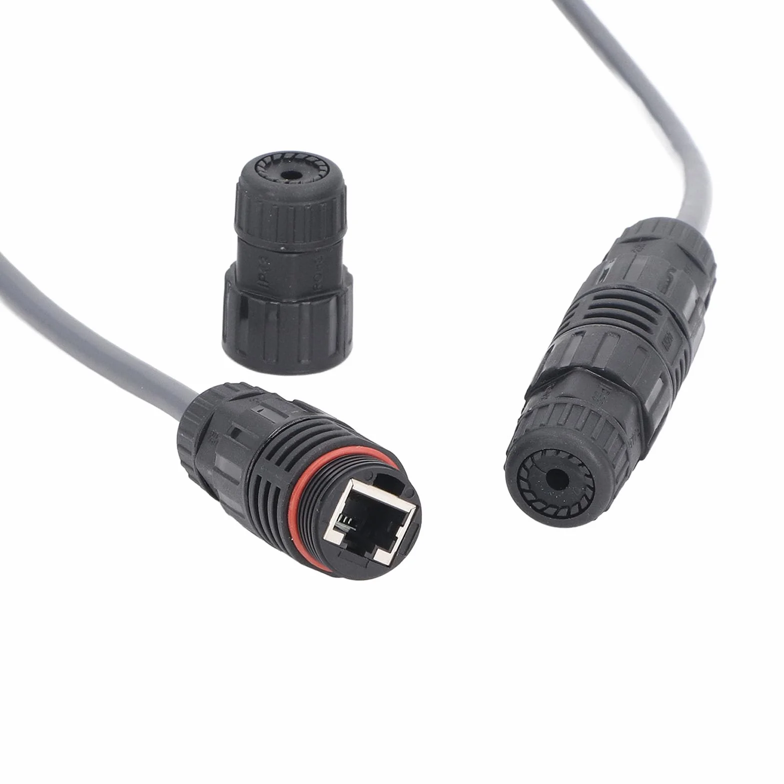 Kabel Przedłużający o Długości 150 Stóp, Prostokątny Przedłużacz Kabla Wodoodporna Obsługa Protokołu IP68 Kabel Protokołu 1000M