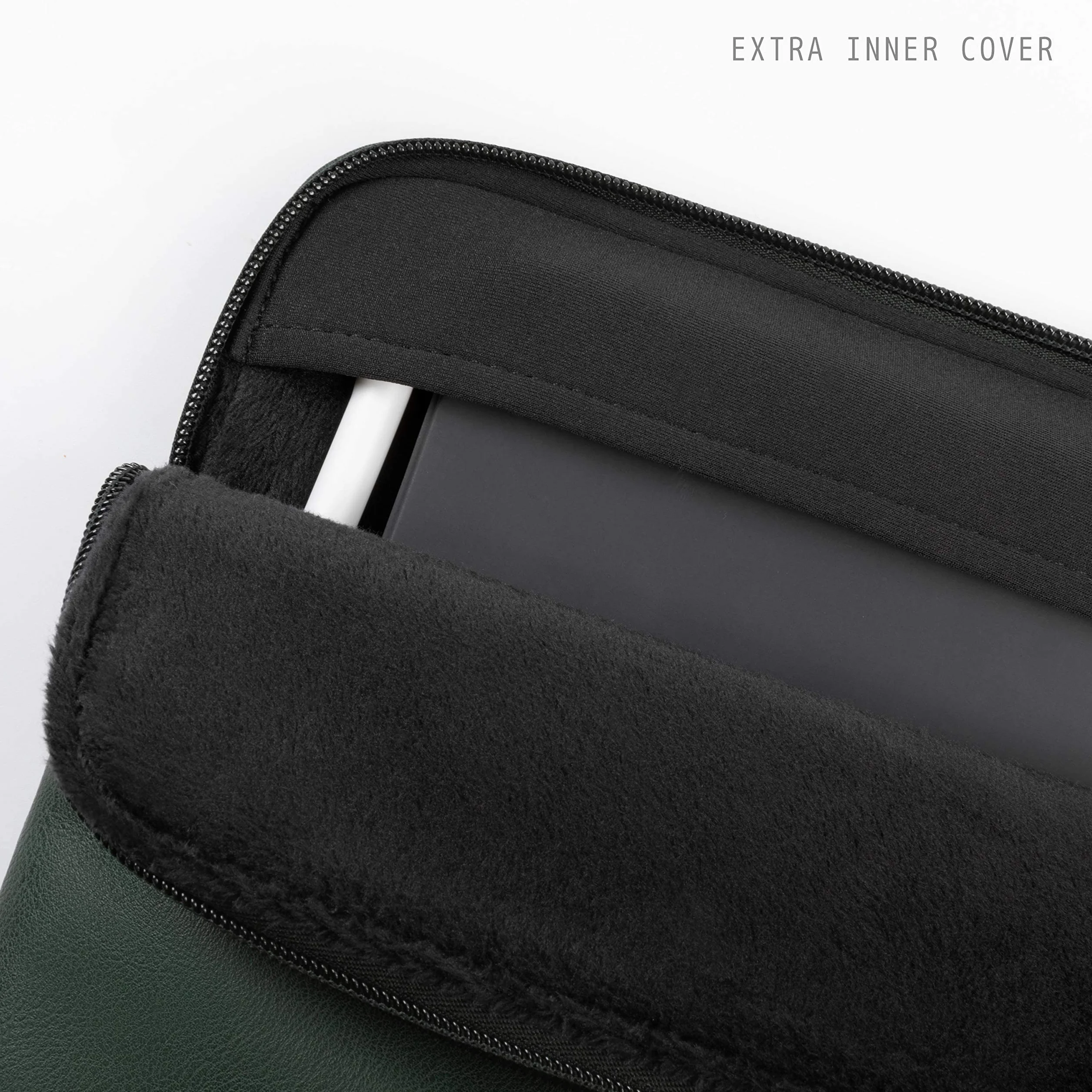 Comfyable etui na tablet kompatybilne z iPad Air 11 cali M4 2026, iPad Pro 11 cali M5, Smart/Magic Keyboard, uchwyt na rysik, wodoodporne etui PU, nocna zieleń