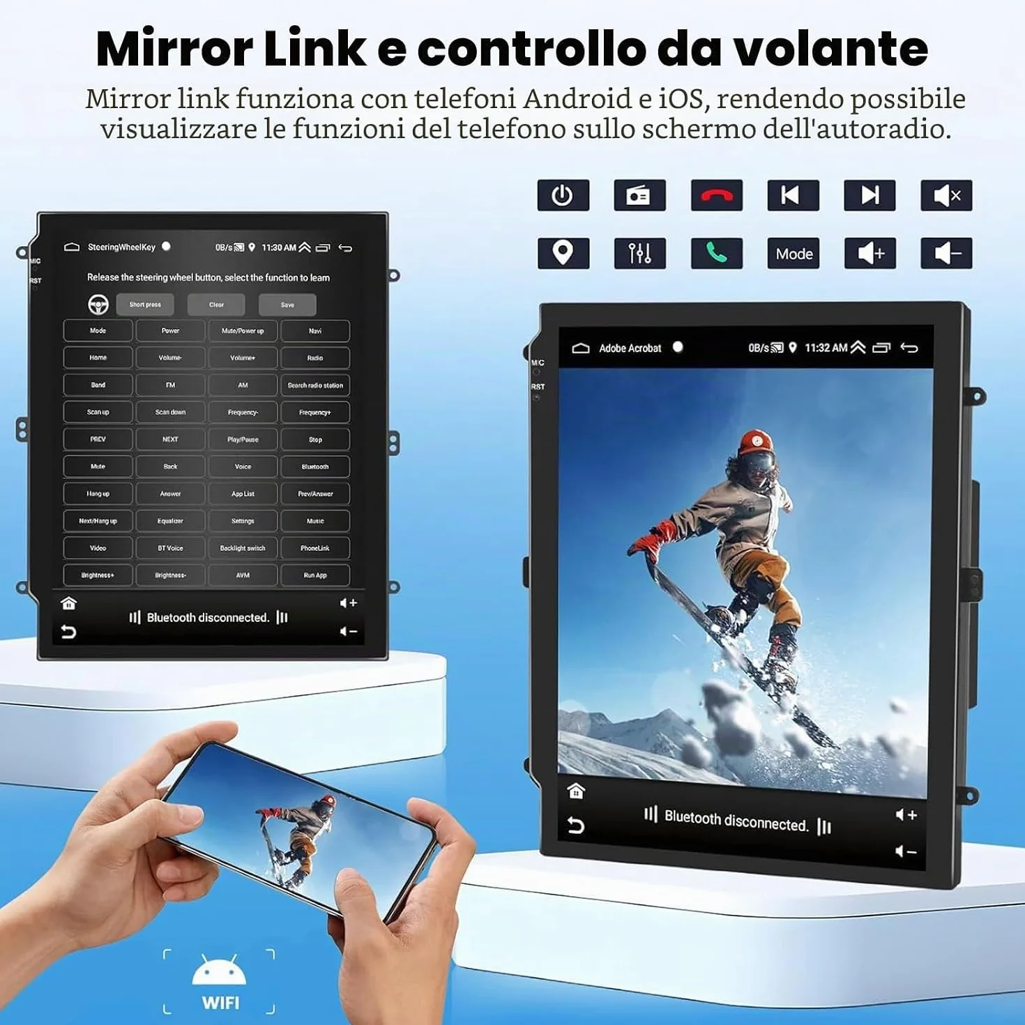 Radio Samochodowe 2 DIN Z Androidem Do Peugeot 408 2014-2019 | Radio samochodowe Bluetooth z 9.7-calowym ekranem bezprzewodowym CarPlay i Android Auto GPS Wi-Fi FM/RDS kamerą cofania i mic