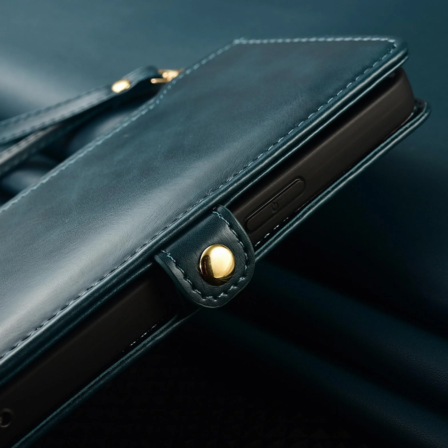 Czarne, S26 Ultra, Etui do Samsung Galaxy S26 Ultra/S26+/S26, Skórzane etui z klapką i składanym uchwytem Anti-Falling Cover