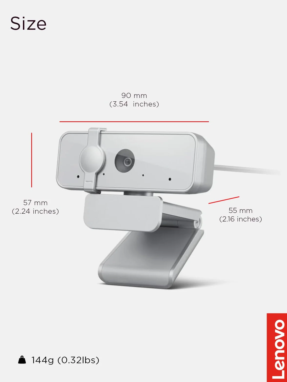 Lenovo 310 FHD kamera internetowa biała