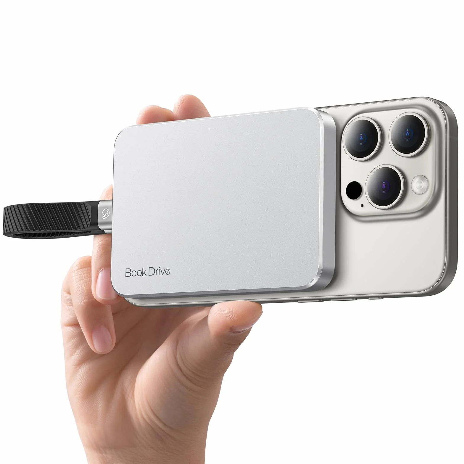 ORICO Magnetyczny zewnętrzny dysk SSD 1 TB z ładowaniem PD 100 W, do 1000 MB/s, przenośny dysk SSD USB 3.2 Gen 2, kompatybilny z laptopami typu C, smartfonami, iPhone 16/15 Pro Max - BookDrive P10PLUS